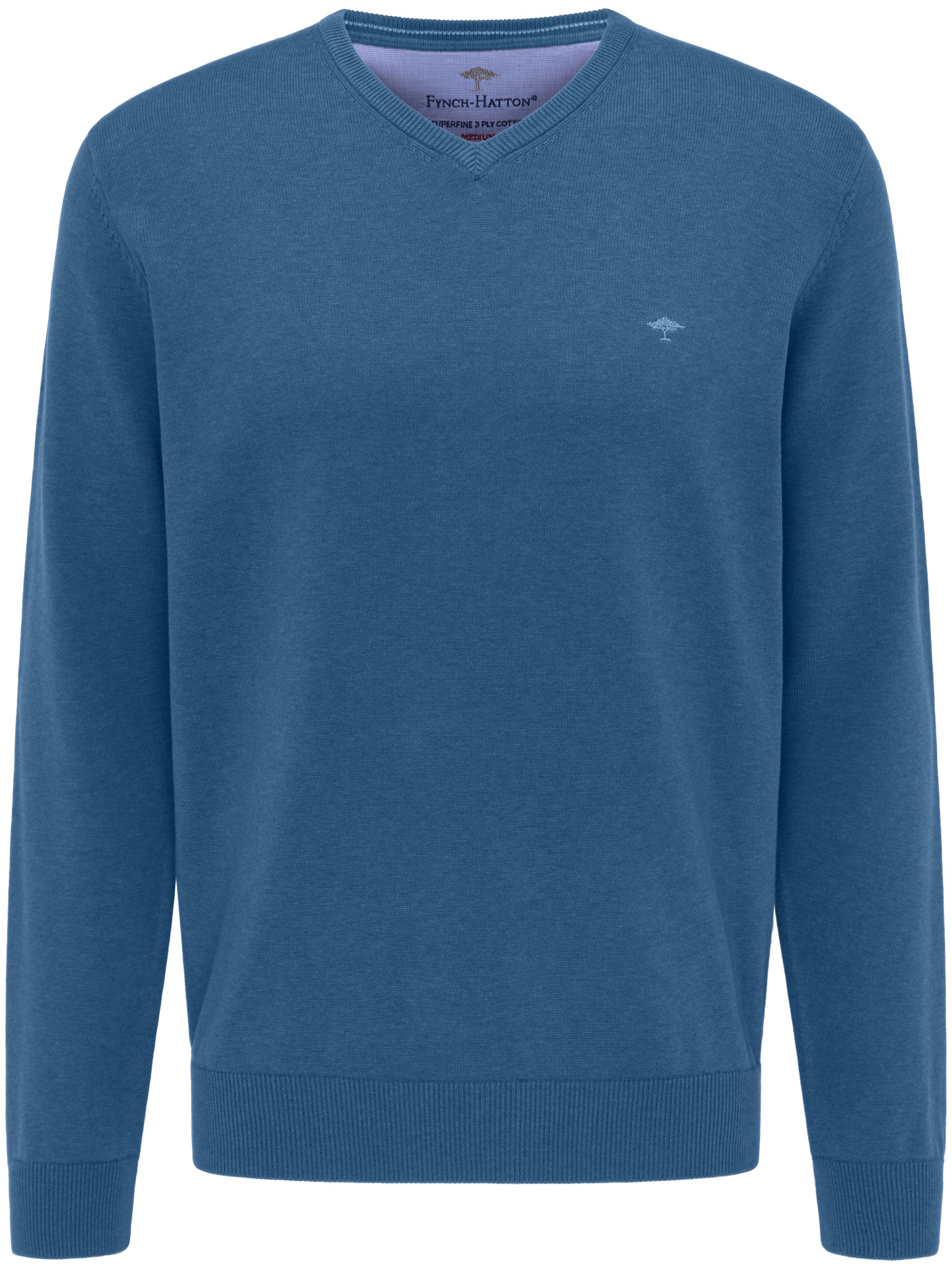 FYNCH-HATTON Strickpullover "FYNCH-HATTON Pullover mit V-Kragen" aus Baumwo günstig online kaufen