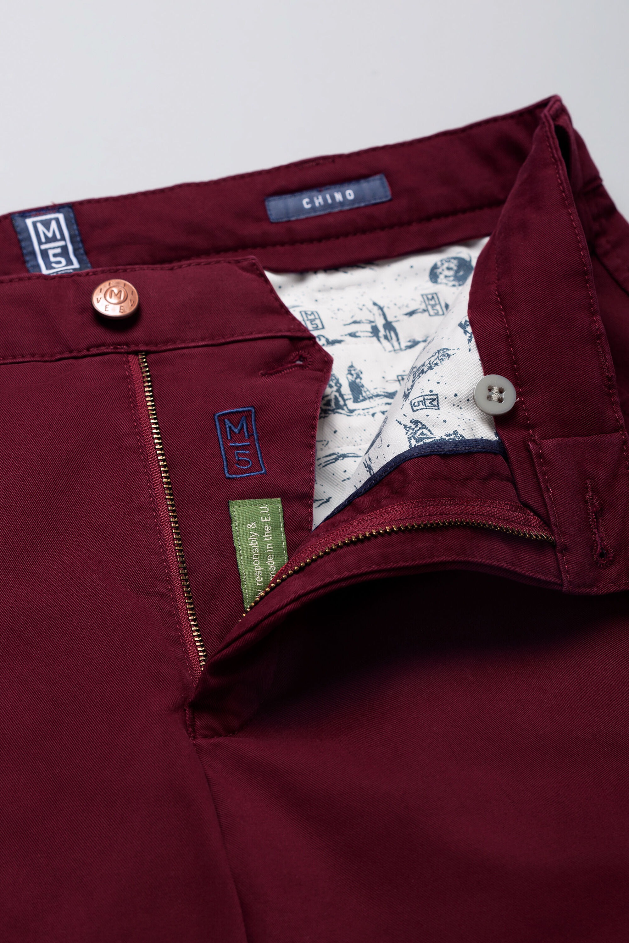 MEYER Chinos »M5 Chino«, im unifarbenen Design