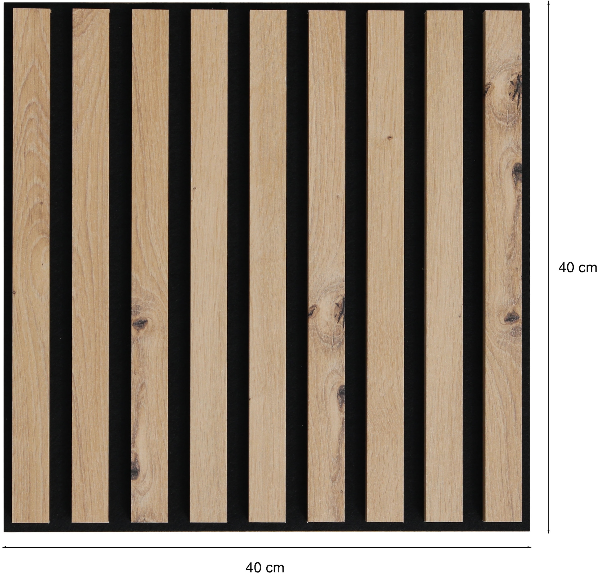 BASIC by Balculina Wandboard »Deko«, (6 St.), Im 6er-Set, B/T je 40x40 cm, verschönert Räume und Wände