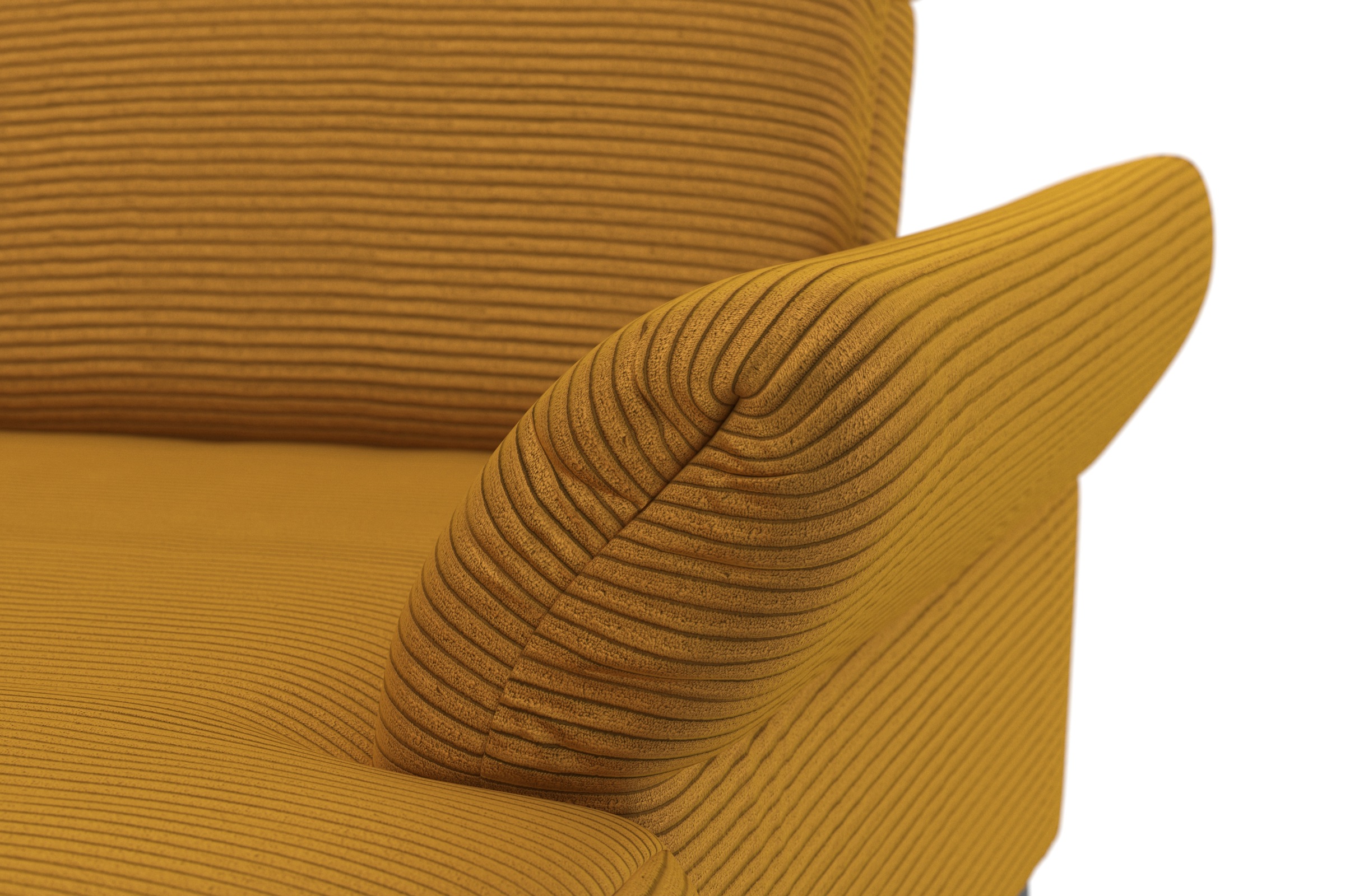 INOSIGN Ecksofa »Coco L-Form«, Sitztiefen-, Arm- und Kopfteilverstellung, Cord-Bezug, Fußhöhe 15 cm