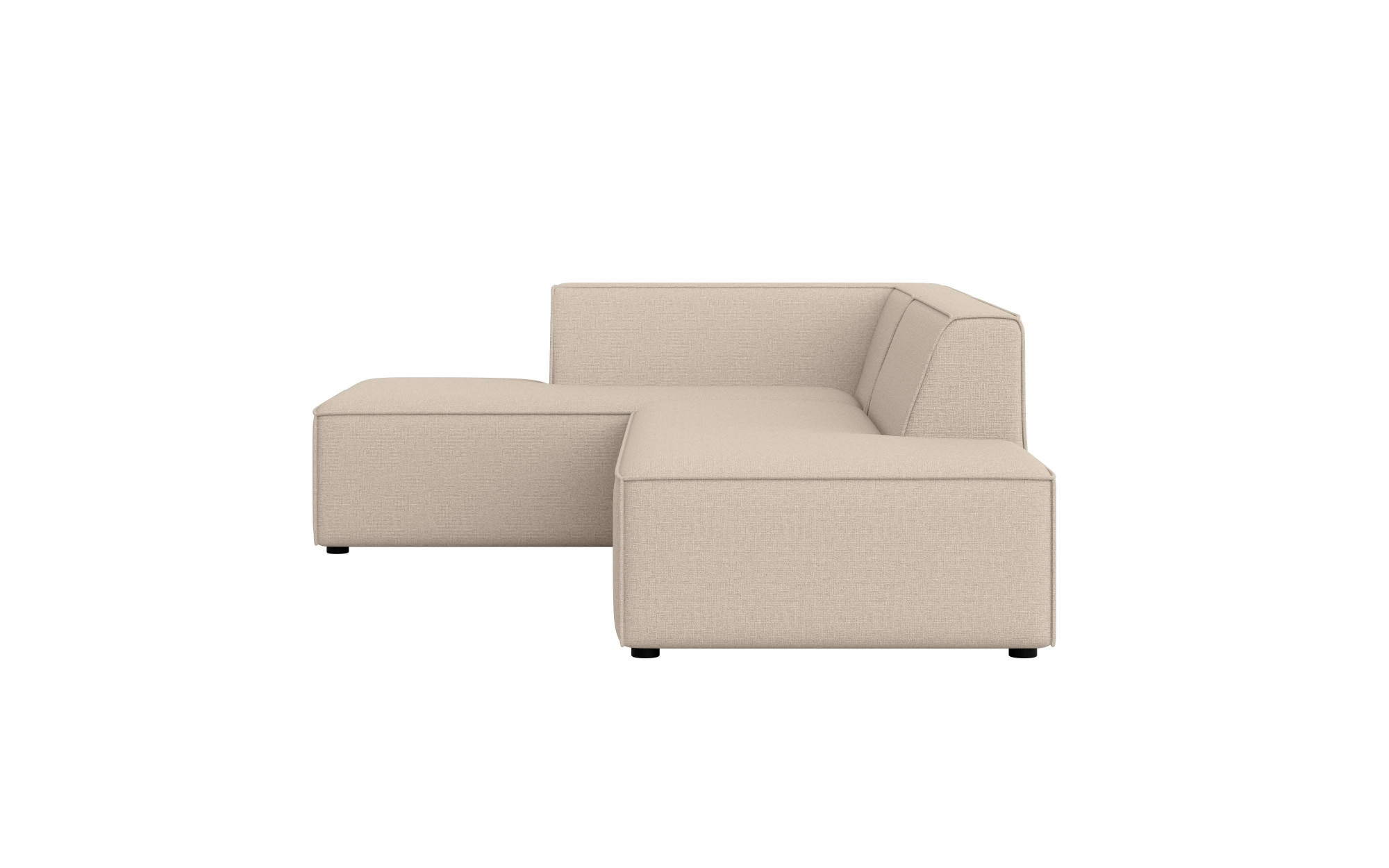 INOSIGN Ecksofa »Ecksofa Cavan mit Ottomane links oder rechts bestellbar«, L-Form mit Wellenunterfederung, Maße B/T/H: 270/180/72 cm