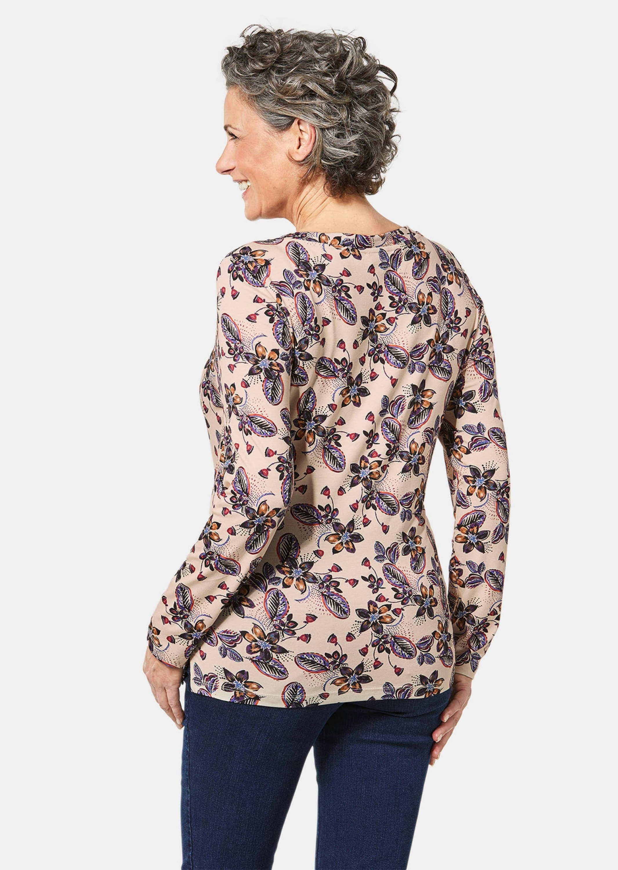 GOLDNER Print-Shirt »Shirt Kurzgröße - Attraktives Druckshirt in einzigartigem Look«