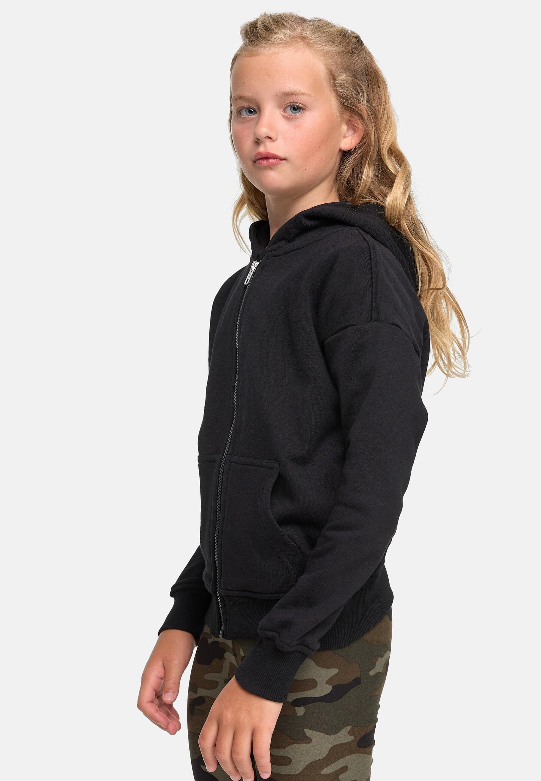 URBAN CLASSICS Kapuzensweatshirt »Urban Classics Damen Girls Organic Terry Zip Hoody«, (1 tlg.)
