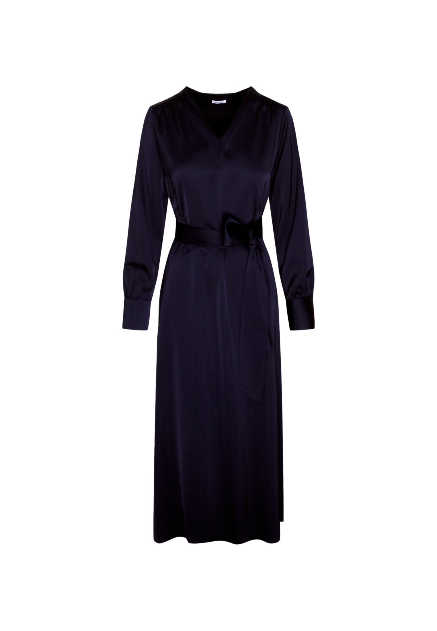 seidensticker Sommerkleid »Schwarze Rose«, Langarm V-Neck Uni