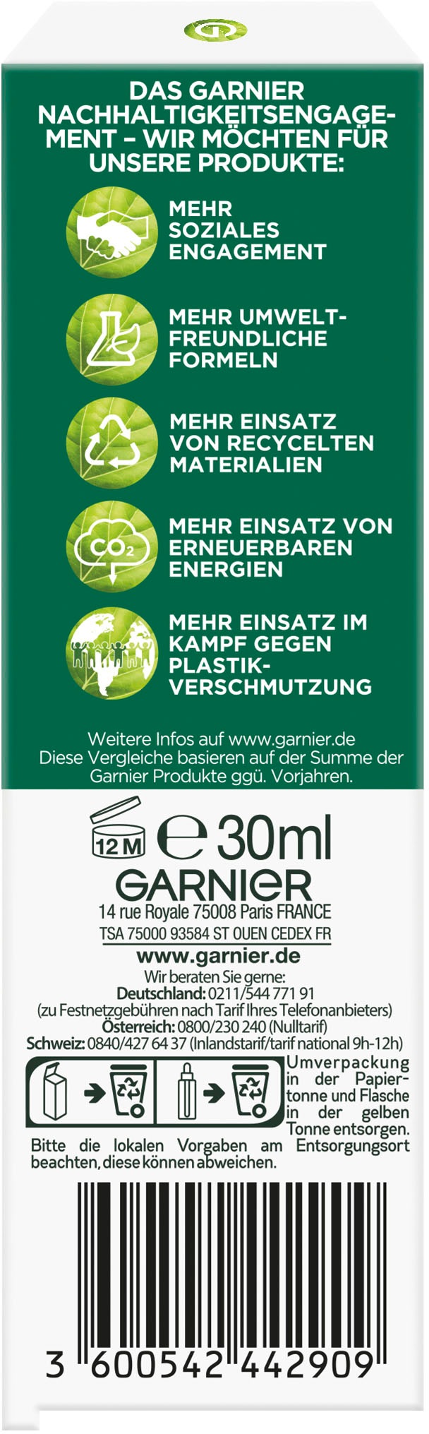 GARNIER Gesichtsserum »SkinActive Hyaluron Aloe Serum«, mit hoher Wirksamkeit