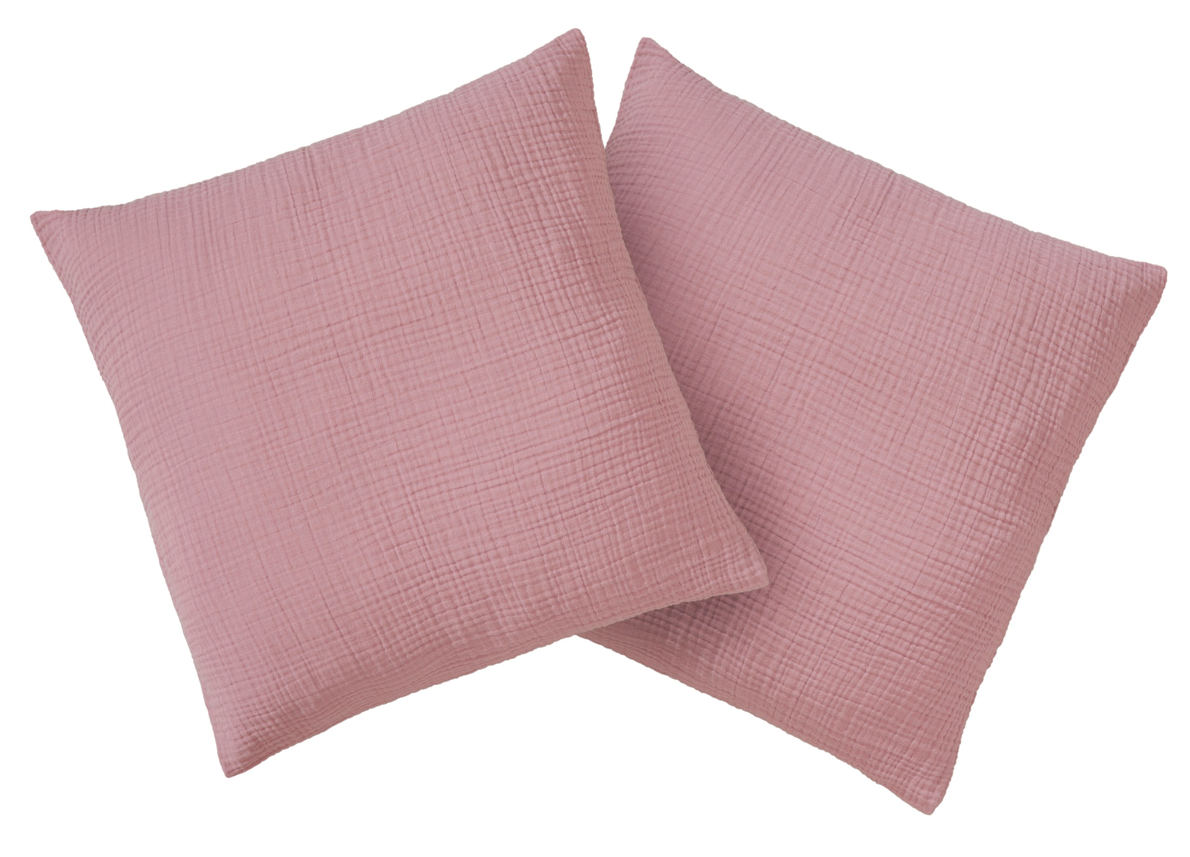 Kissenbezug OTTO HOME "Bailee", rosé, B:50cm L:50cm, Musselin, Obermaterial: 100% Baumwolle, Kissenbezüge, Kissenbezug, weiche Musselin Qualität, viele Farben erhältlich, Bezug in 50x50 cm