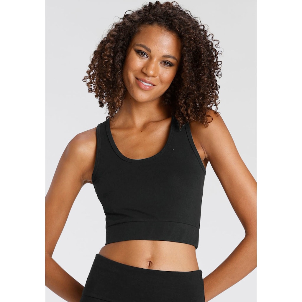 LASCANA ACTIVE Sporttop »-Basic-Crop-Top«