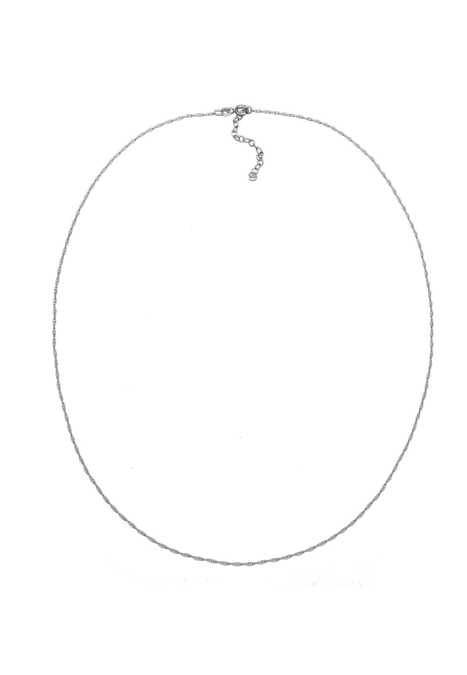 Kuzzoi Silberkette »Halskette Basic Gedrehte Gliederkette 925 Silber«