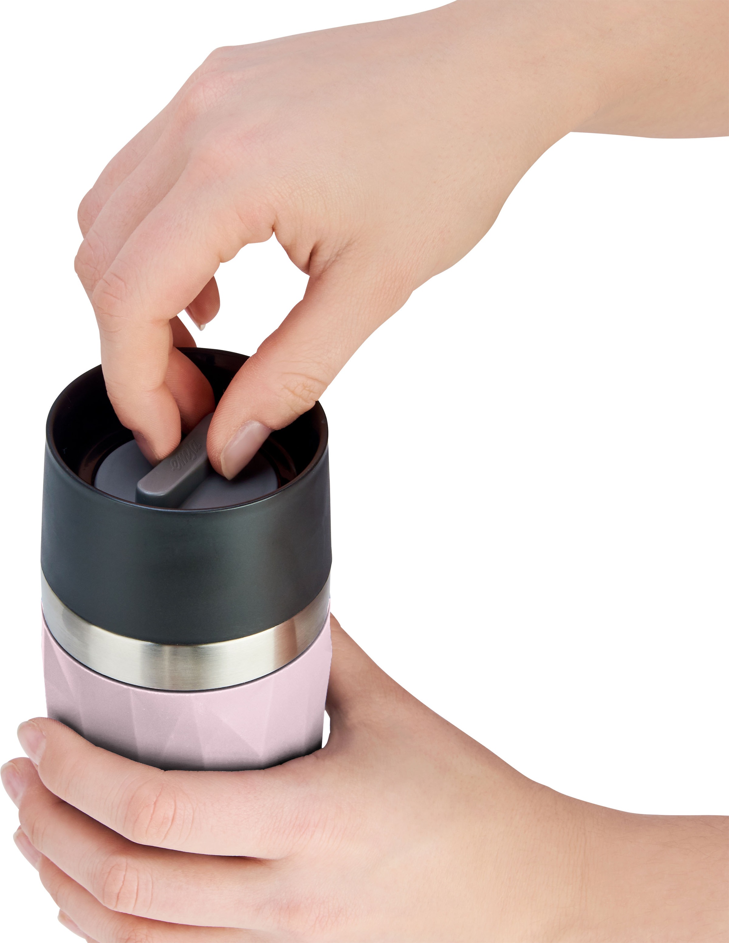 Emsa Thermobecher »Travel Mug Compact«, 0,3L, Edelstahl, 3h warm/6h kalt, 360°Trinköffnung, spülmaschinenfest