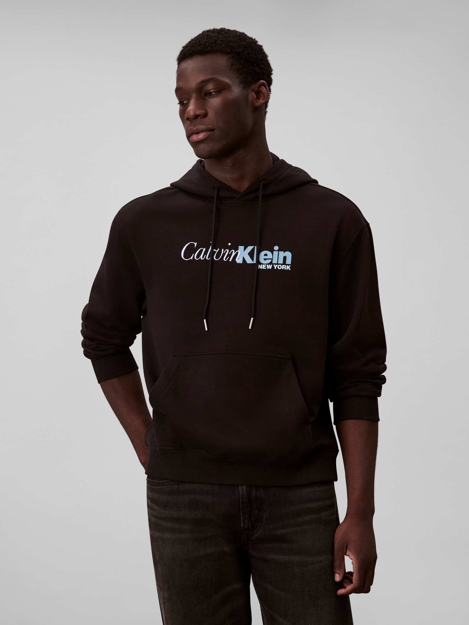 Calvin Klein Kapuzensweatshirt "LS EU 350TERRY CURSIVE GRAPHIC H", regular günstig online kaufen