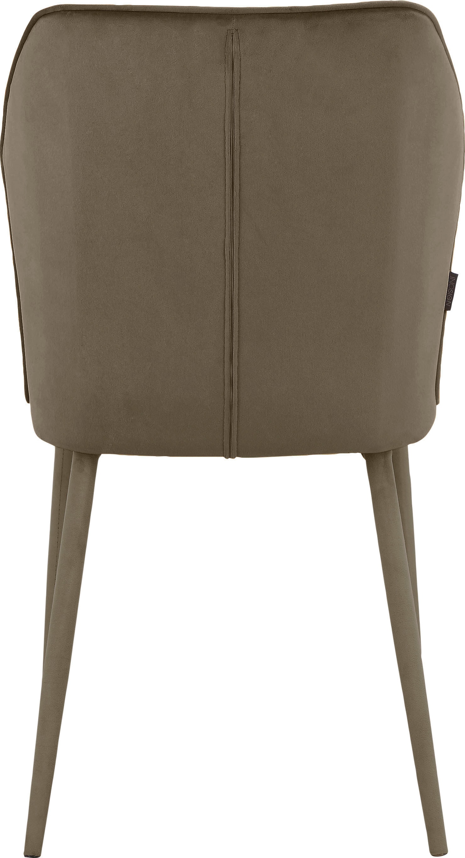 INOSIGN Esszimmerstuhl »Koa«, 2 St., Veloursstoff, in Velourstoff, mit Sitz und Rücken gepolstert, Sitzhöhe 49 cm