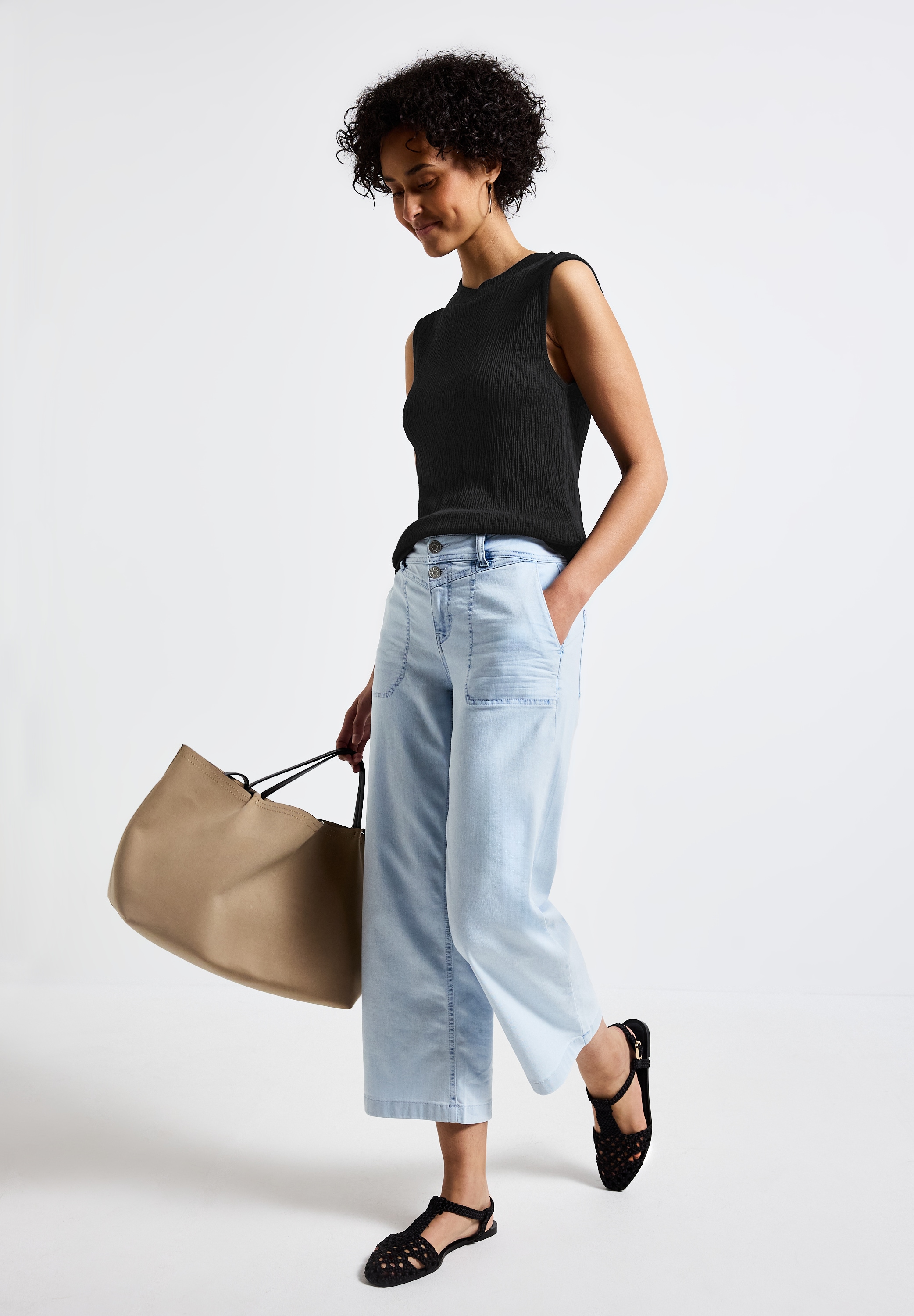 STREET ONE Tanktop, mit Struktur Muster