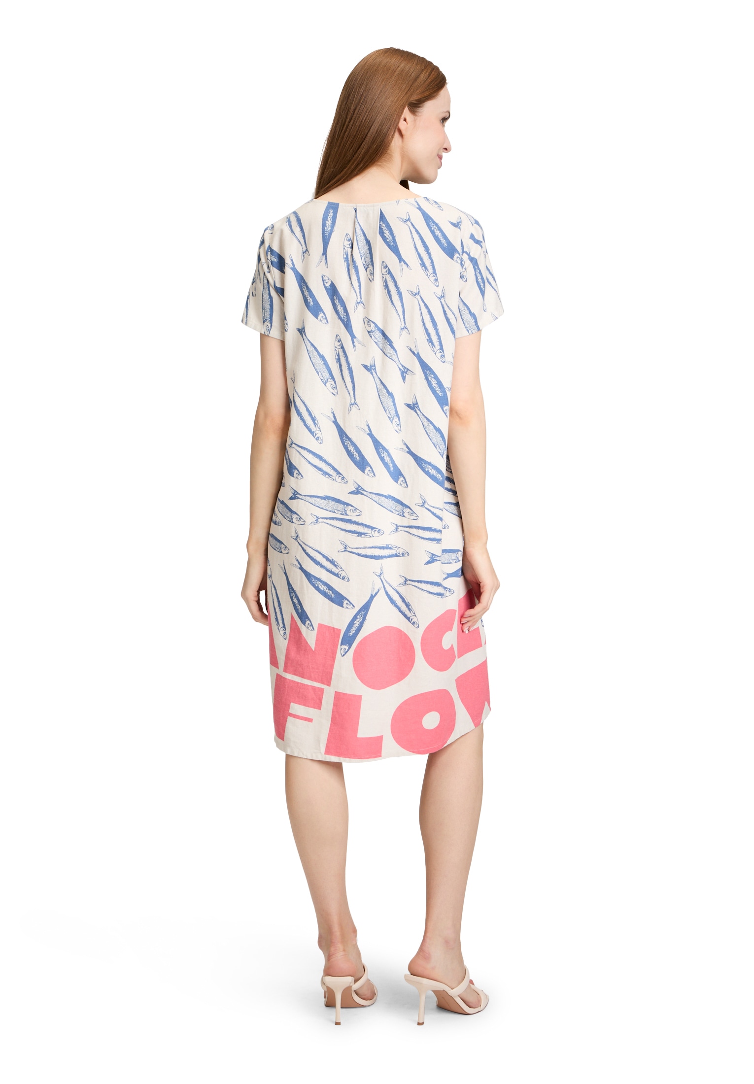 Betty Barclay Sommerkleid »Betty Barclay Leinenkleid mit V-Ausschnitt«, Form