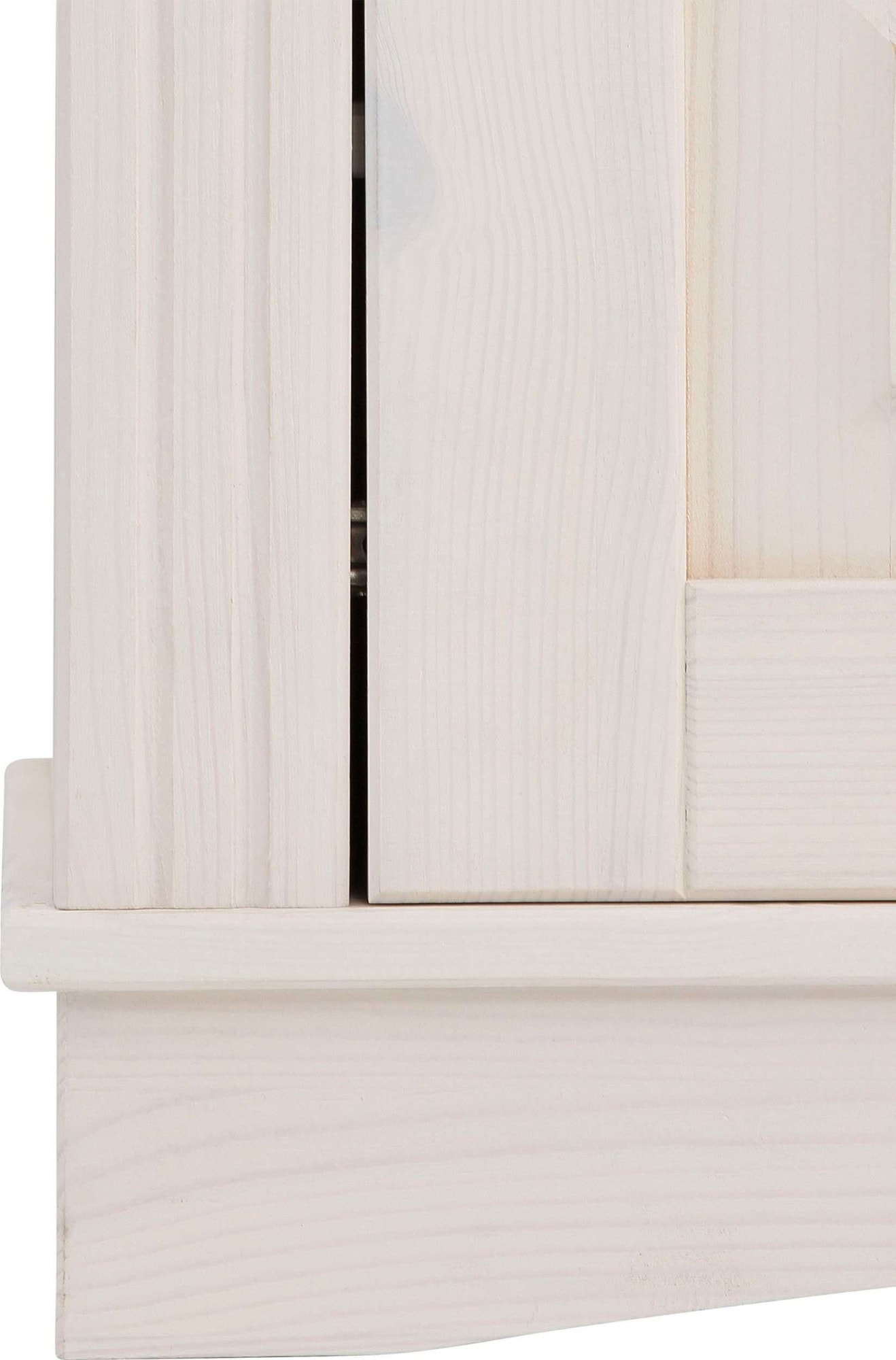 Home affaire Highboard »Teresa Mini-Vitrine mit Glastüren und 2 Schubkästen«, Kommode, aus massiver Kiefer, Breite 84 cm, Höhe 120 cm, FSC®