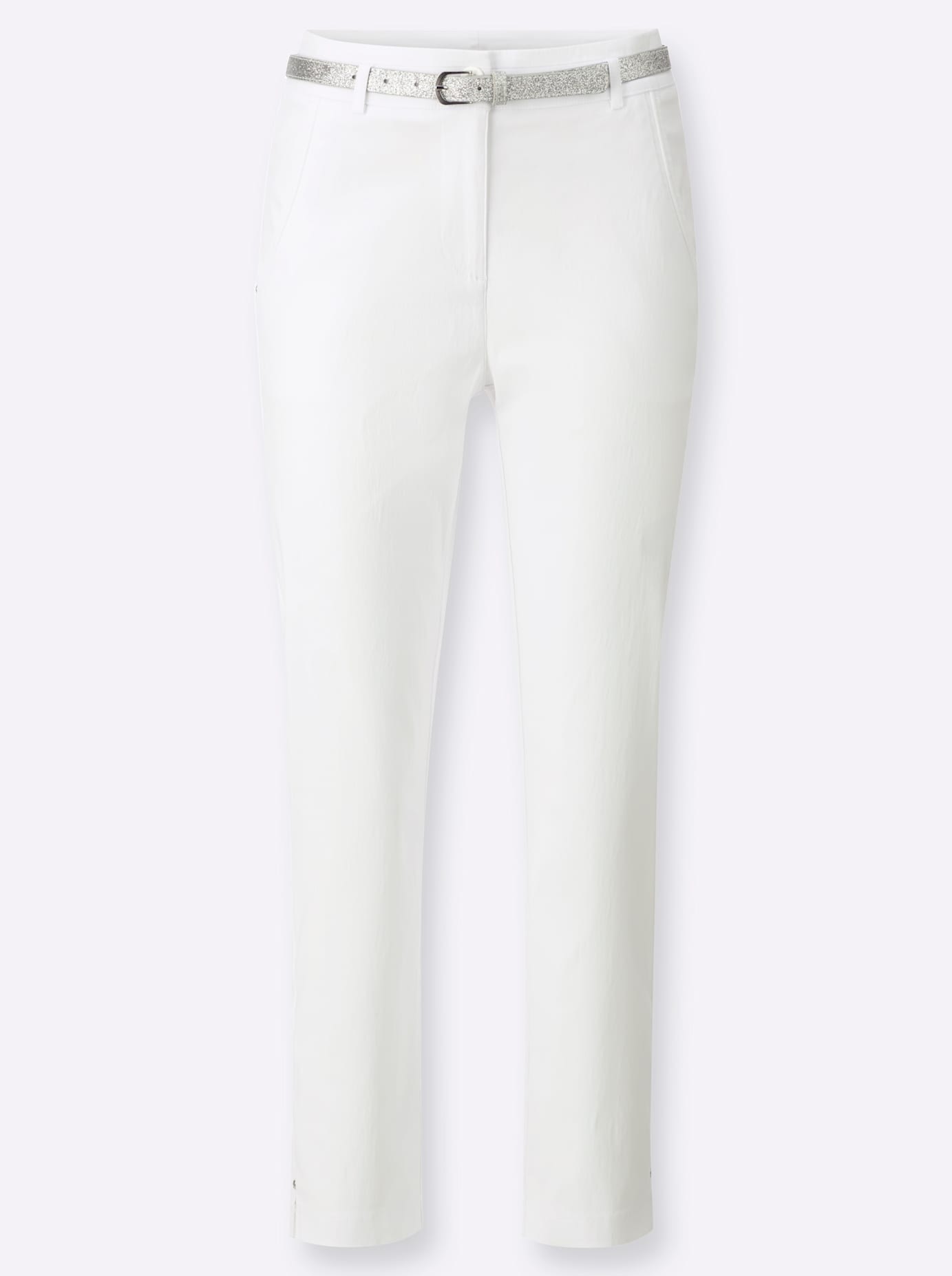 Inspirationen Women's 7/8 Trousers White 46 2