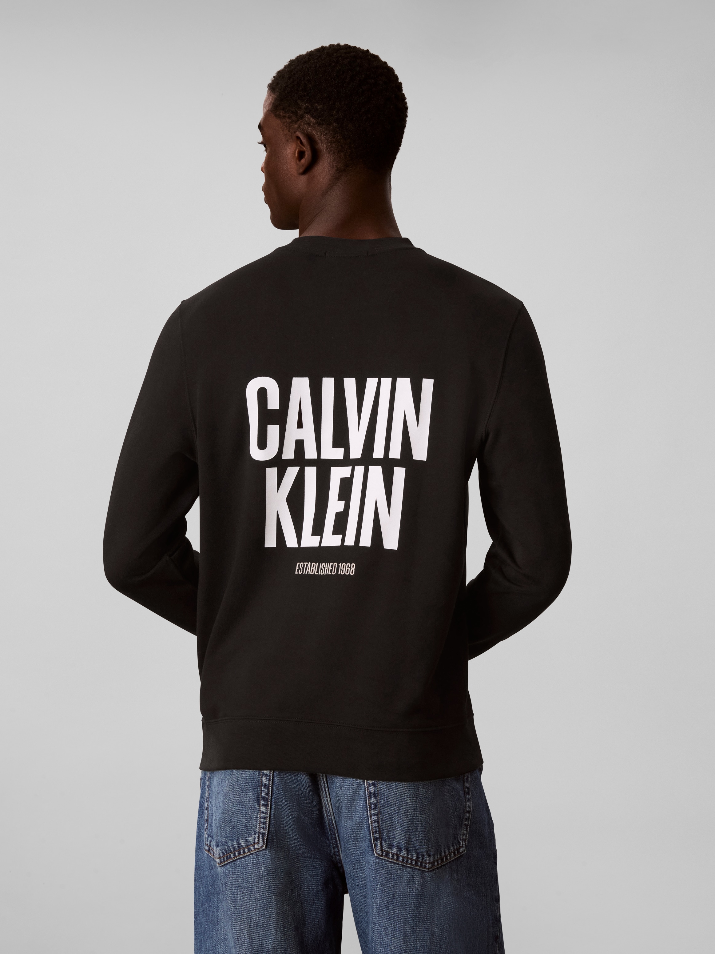 Calvin Klein Jeans Sweatshirt »BOLD CALVIN KLEIN«, Regular fit mit Markenprint

