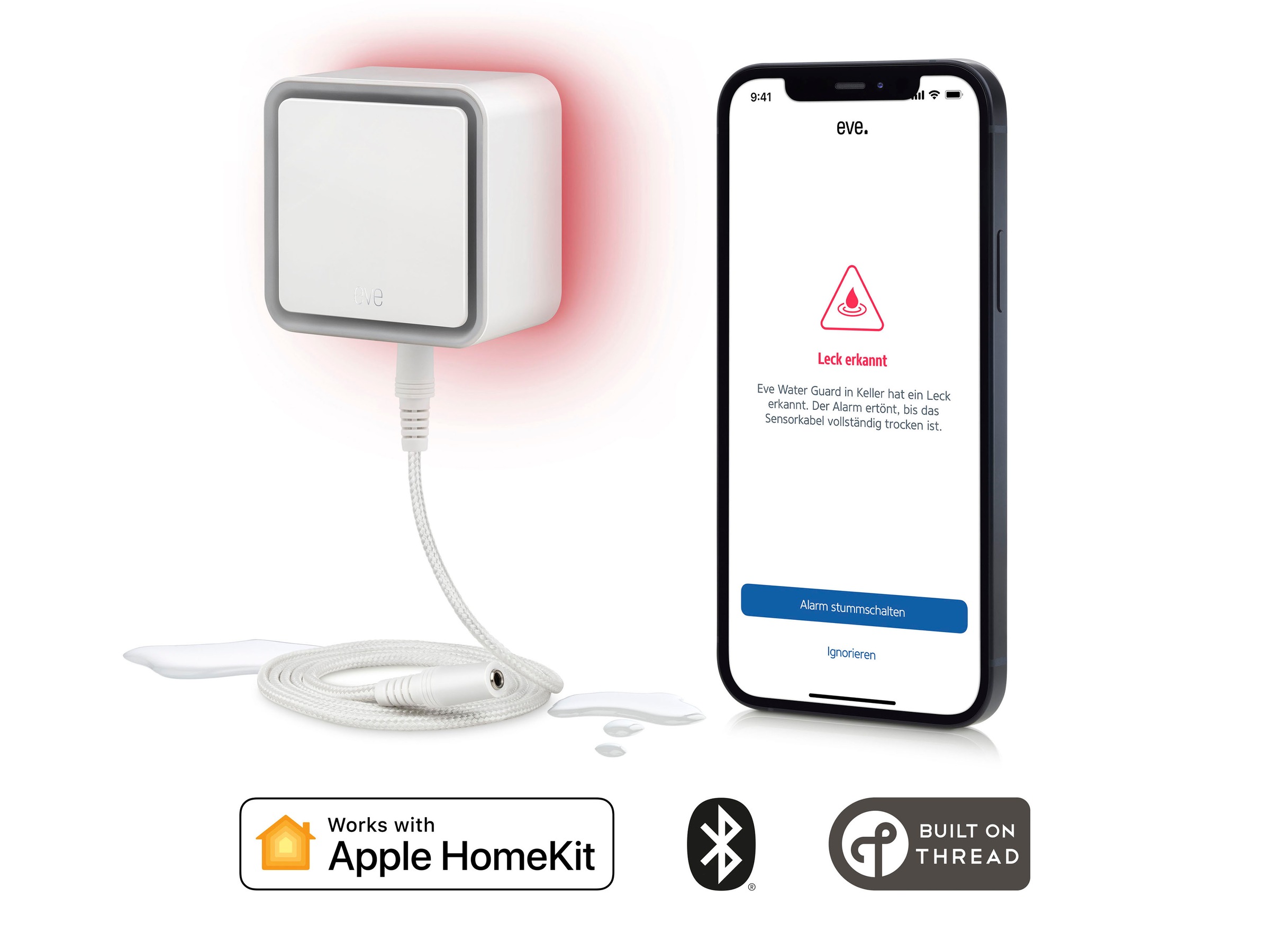 EVE Sensor »Water Guard (HomeKit)«, Mitteilungen