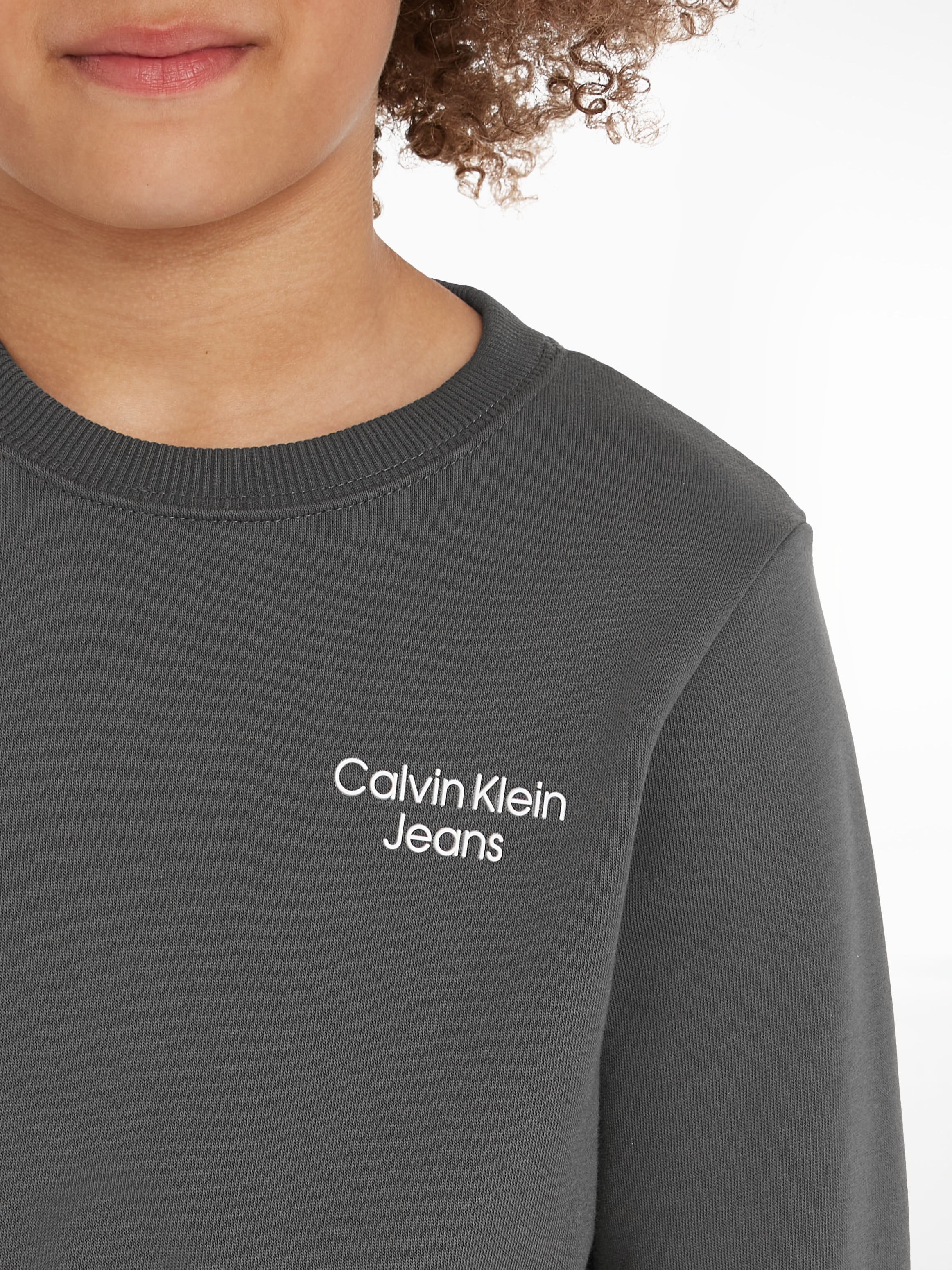 LOGO Jeans kaufen STACK SWEATSHIRT«, Sweatshirt | »CKJ BAUR online Calvin Logodruck Klein mit