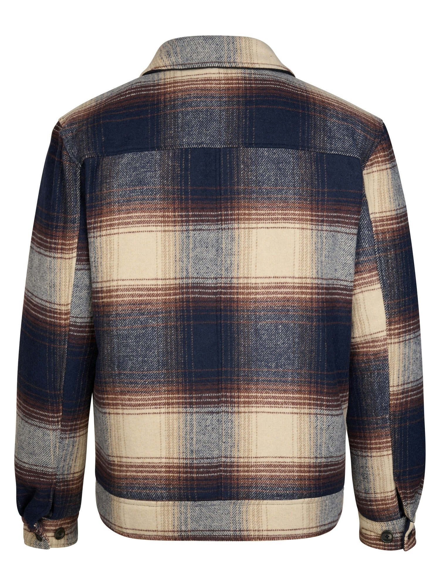 Petrol Industries Hemdjacke mit Karomuster, Knopfleiste und Reißverschluss