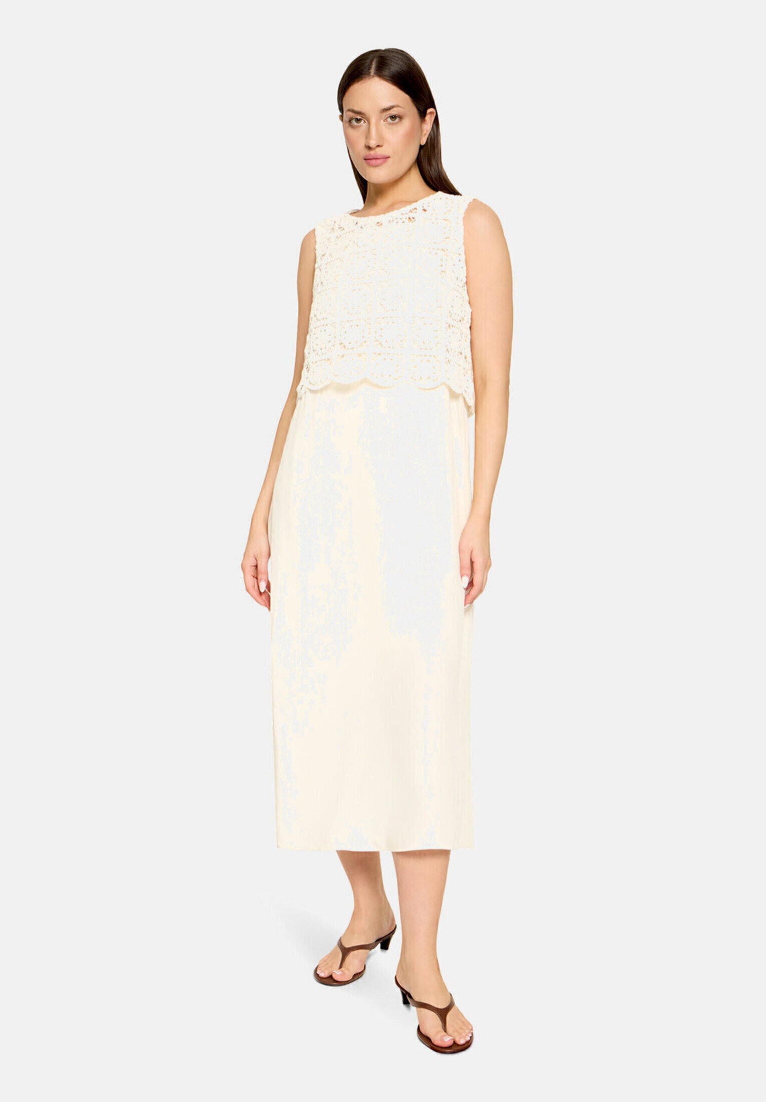 Cartoon Druckkleid »Damen mit Stickerei« Nahttasche