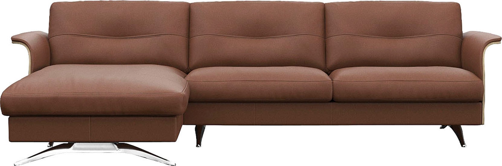 FLEXLUX Ecksofa "Glow bequem und komfortabel durch hochwertigen Sitzaufbau, günstig online kaufen