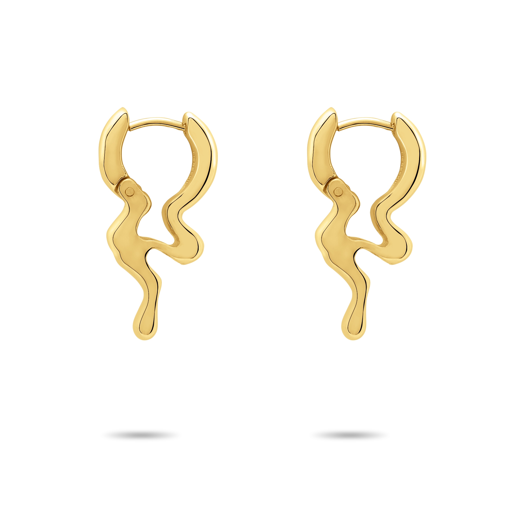 Liebeskind Berlin Paar Creolen »Schmuck Geschenk Edelstahl Ohrringe The Melting Organic«