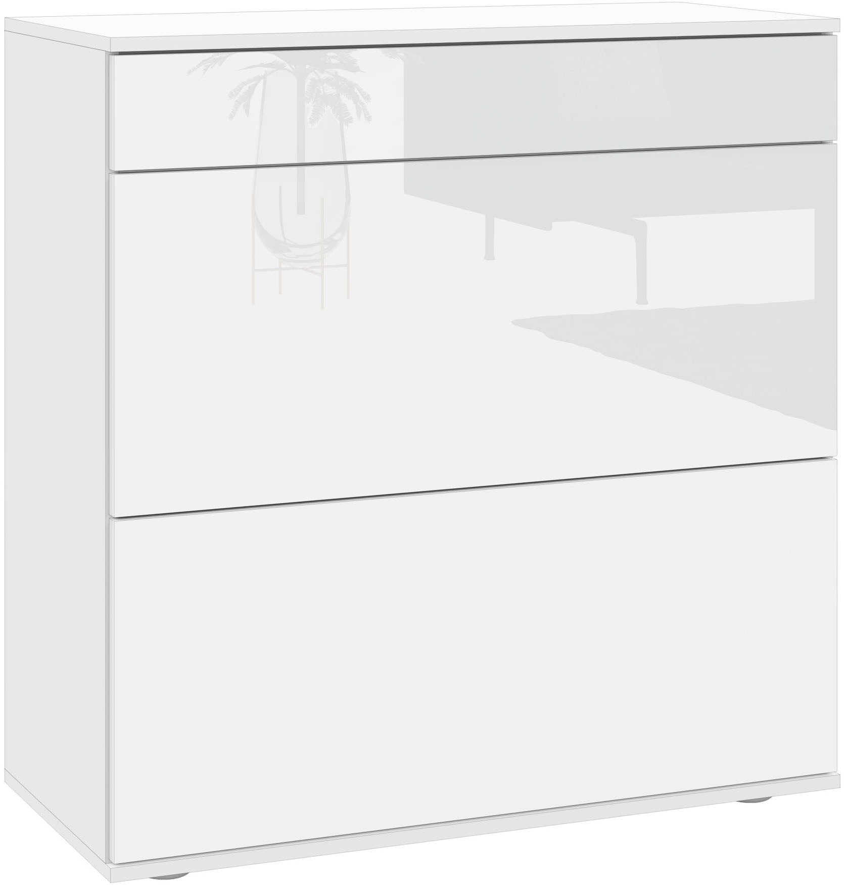 borchardt Möbel Schuhschrank "Torben, Schuhregal mit 4 Fächern für ca. 16 Paar Schuhe, Breite 89 cm"