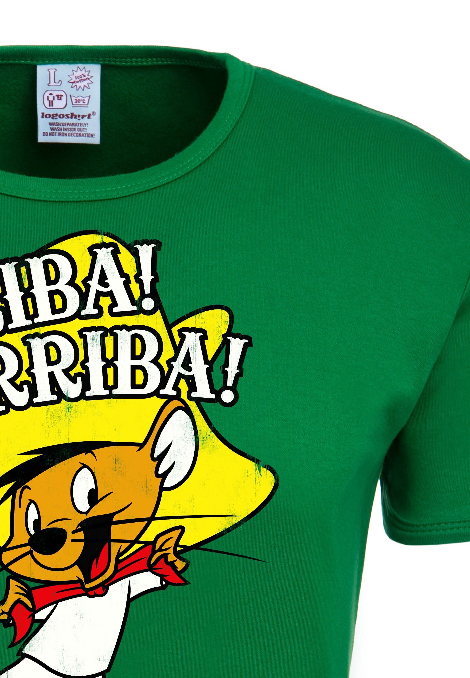 LOGOSHIRT T-Shirt »Looney Tunes - Arriba! Andale!«, mit Speedy Gonzales Aufdruck