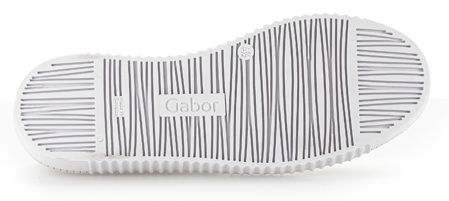 Gabor Slip-On Sneaker, mit Gummizug als Zierschnürung, Freizeitschuh, Halbschuh, Schnürschuh