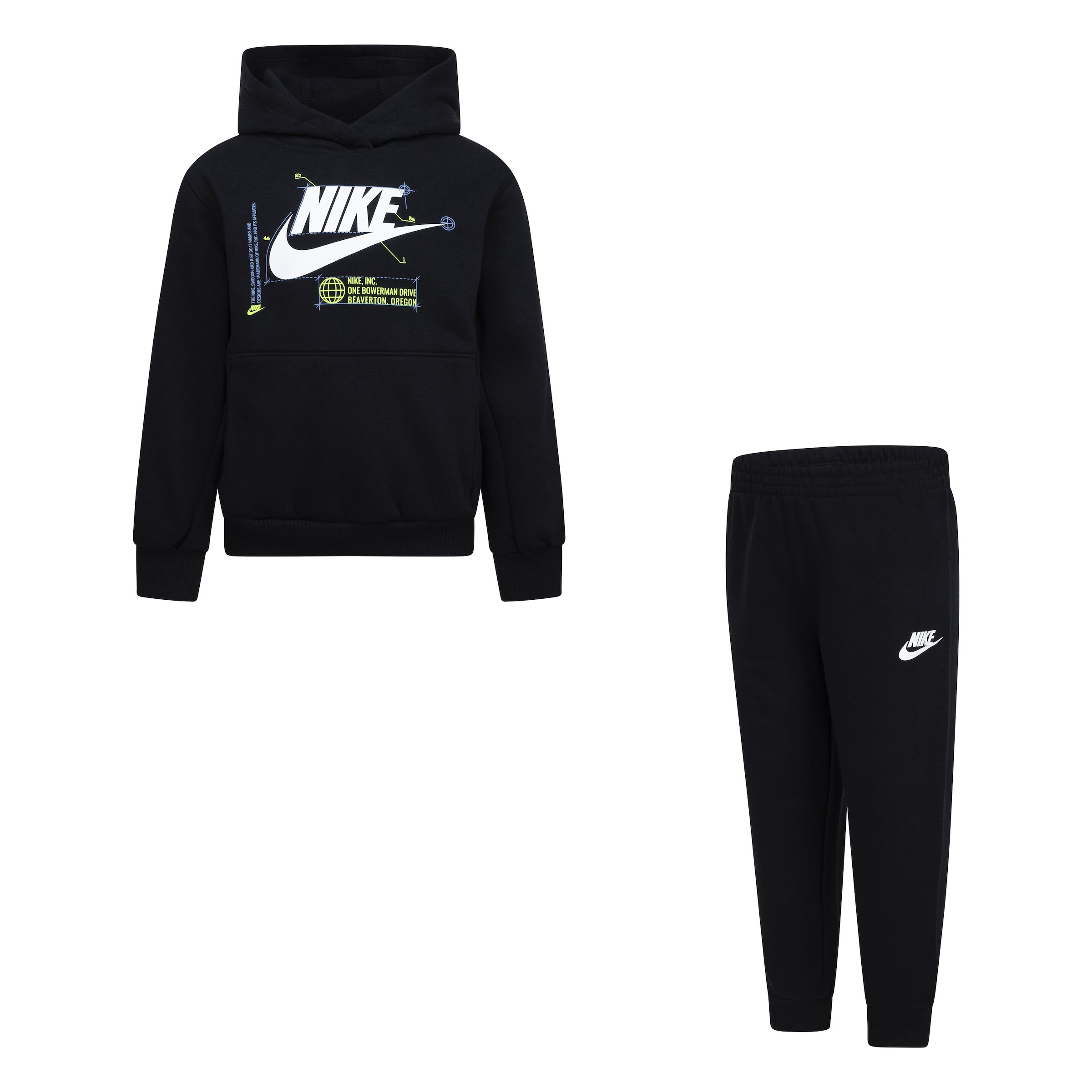 Nike Sportswear Jogginganzug "KNB B NSW HBR FUTURA PO PANT S", (Set, 2 tlg.)