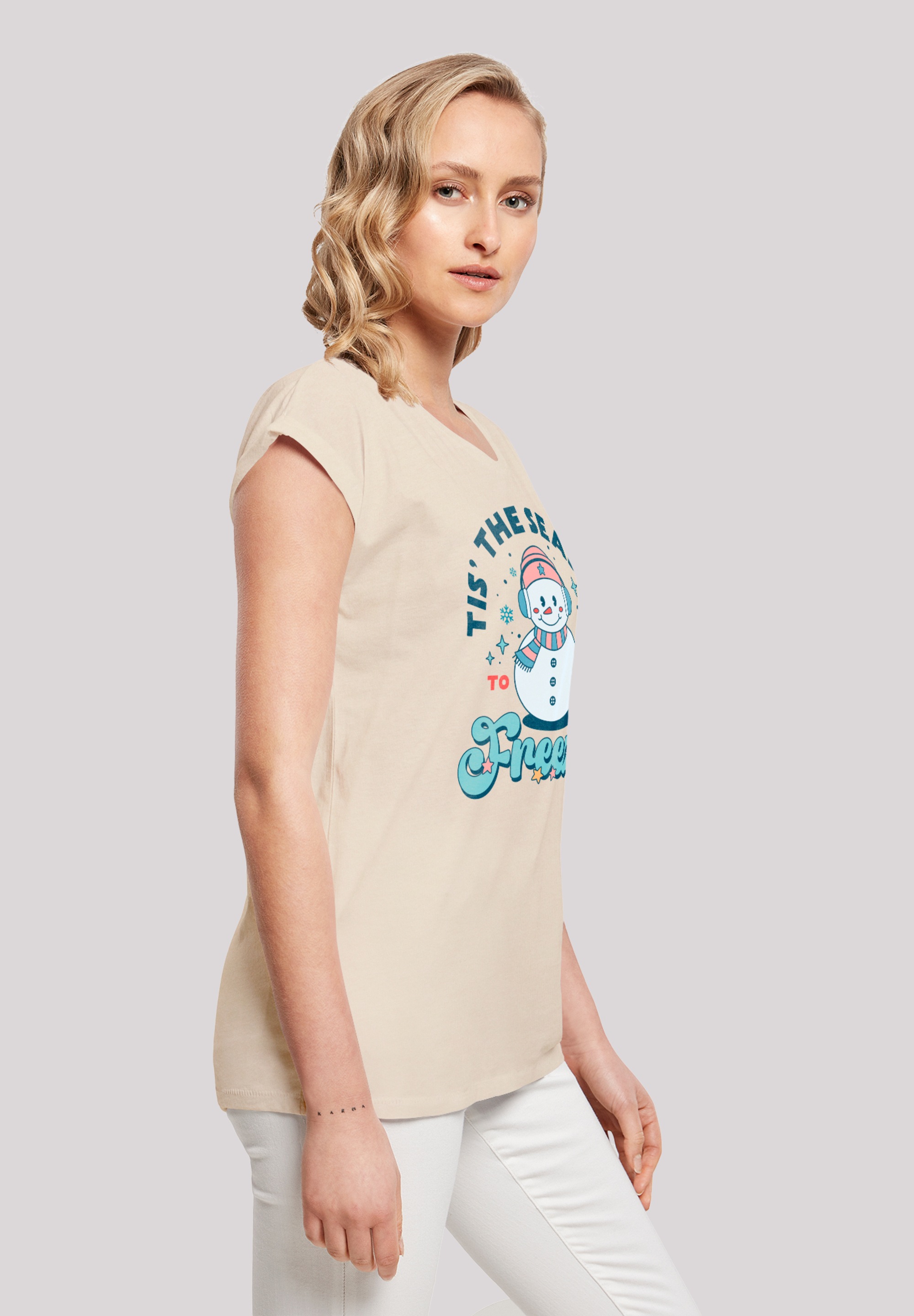 F4NT4STIC T-Shirt »Tis The Season to Be Freezin Winter«, Premium Qualität