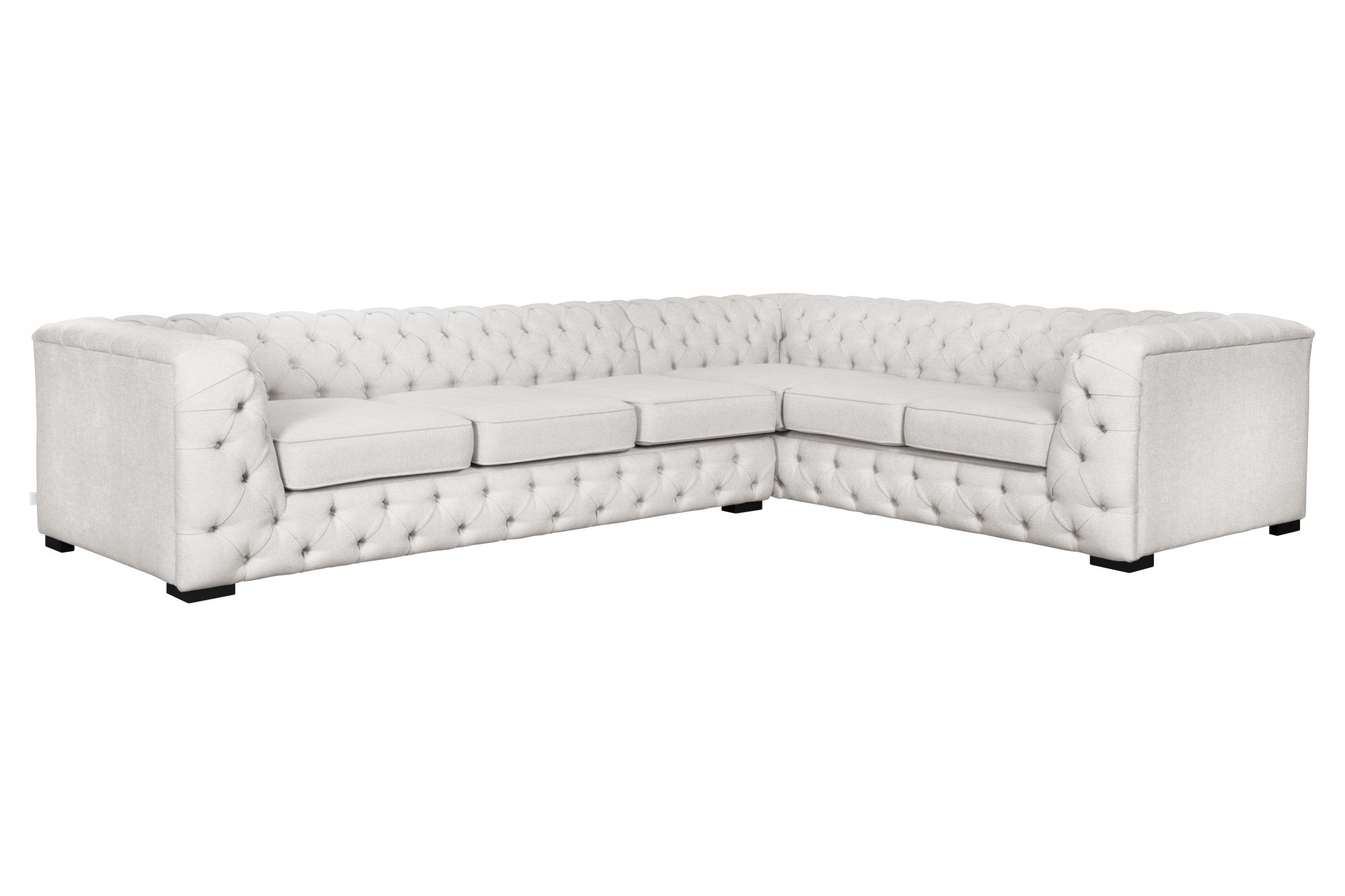 Guido Maria Kretschmer Home&Living Chesterfield-Sofa "KALINA L-Form", hochwertig Chesterfield-Ausführung