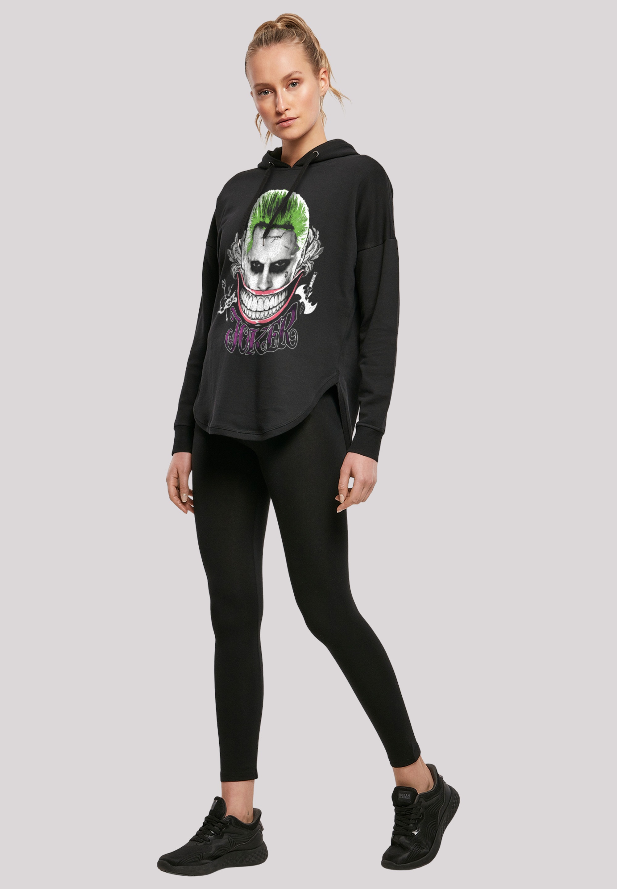 F4NT4STIC Kapuzenpullover »Suicide Squad Joker Coloured Smile«, Print