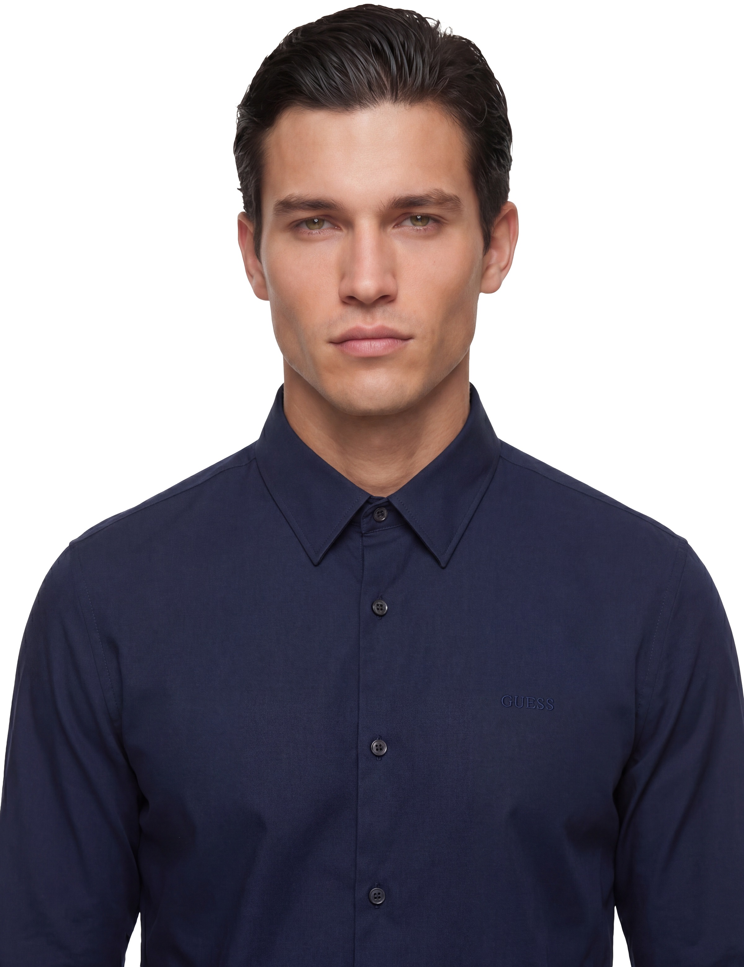 Guess Langarmhemd »SUNSET« Kentkragen, Slim Fit, Baumwoll-Mix