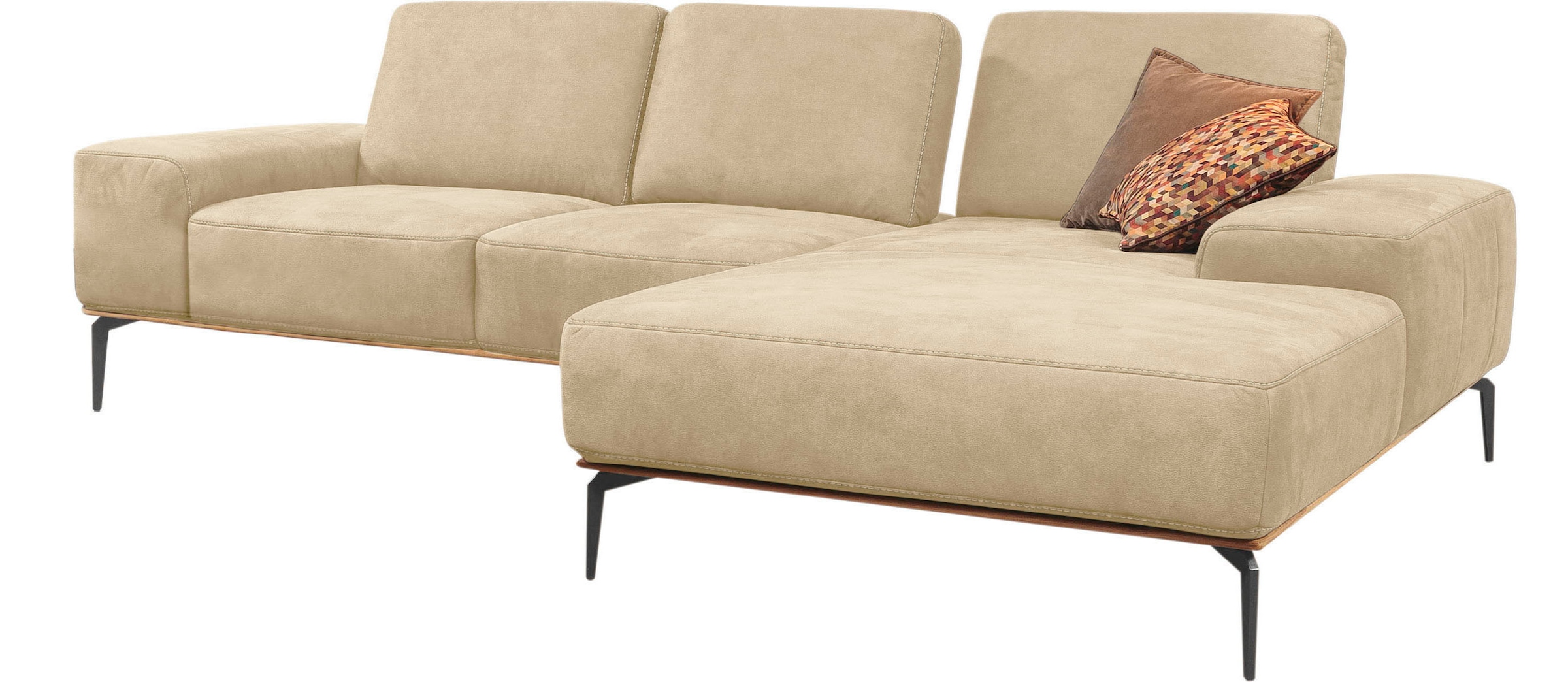 W.SCHILLIG Ecksofa "run, Designsofa mit tollem Sitzkomfort, bequem, L-Form" günstig online kaufen