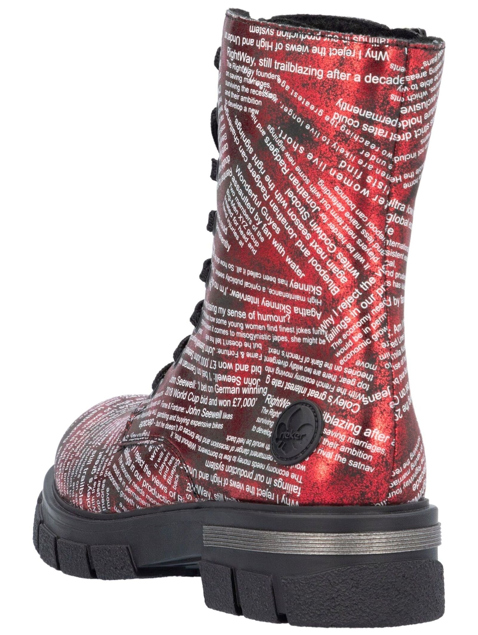 Rieker Schnürstiefelette »Rieker Stiefelette Lederimitat«