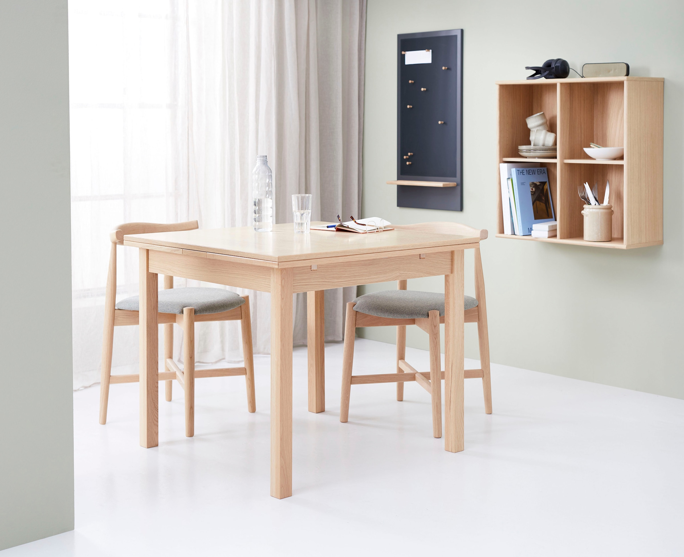 aus by Esstisch Auszugsfunktion in zwei bestellen »Basic mit Furniture | Hammel Furnier/Massivholz, Dinex«, Hammel Breiten, BAUR