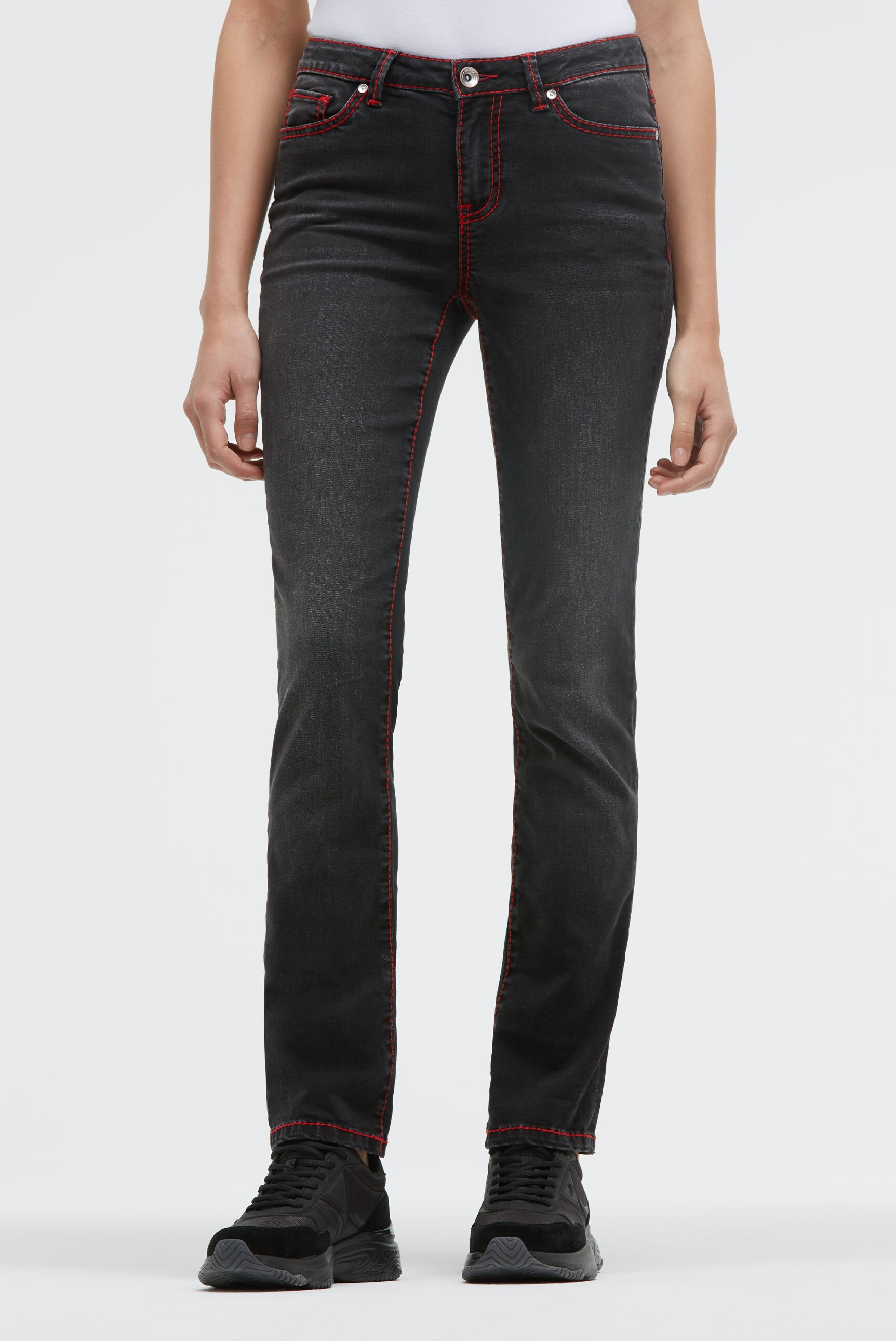 SOCCX Regular-fit-Jeans mit breiten Nähten günstig online kaufen