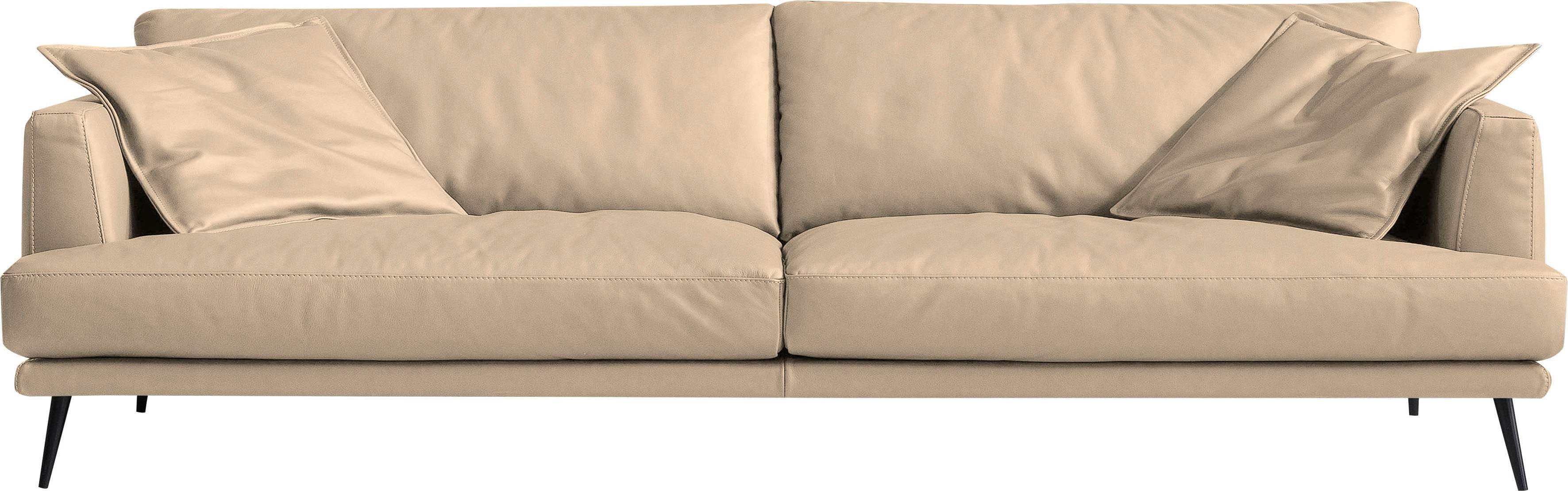 Egoitaliano 2,5-Sitzer "Sophia, Designsofa mit extrakomfortablem Sitzkomfort, Breite 214cm" Daunenfederung, inkl. 2 Kissen
