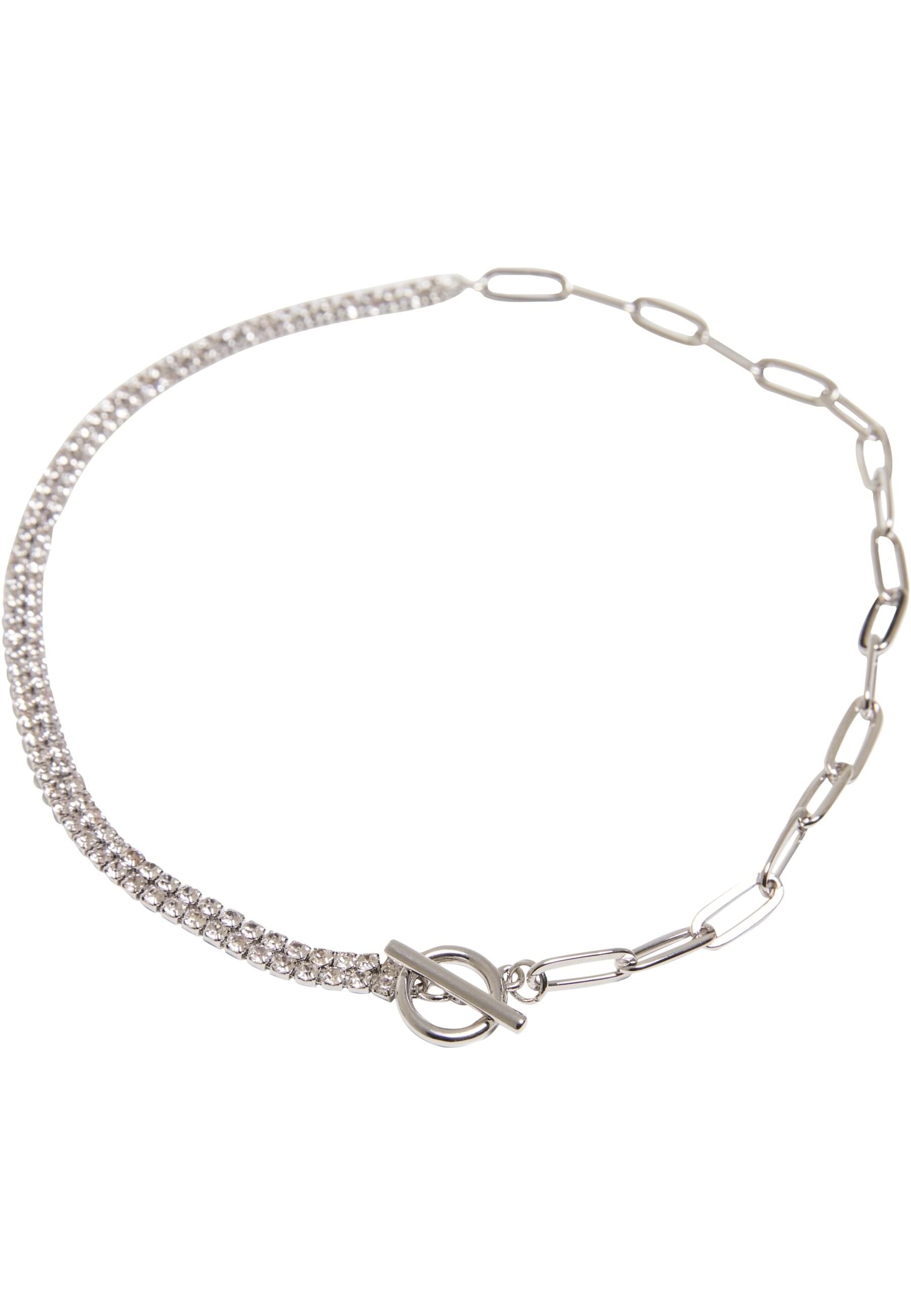 URBAN CLASSICS Damen Kette mit Anhänger "Urban Classics Unisex Venus Various Flashy Chain Necklace", onesizesilber, Halsketten