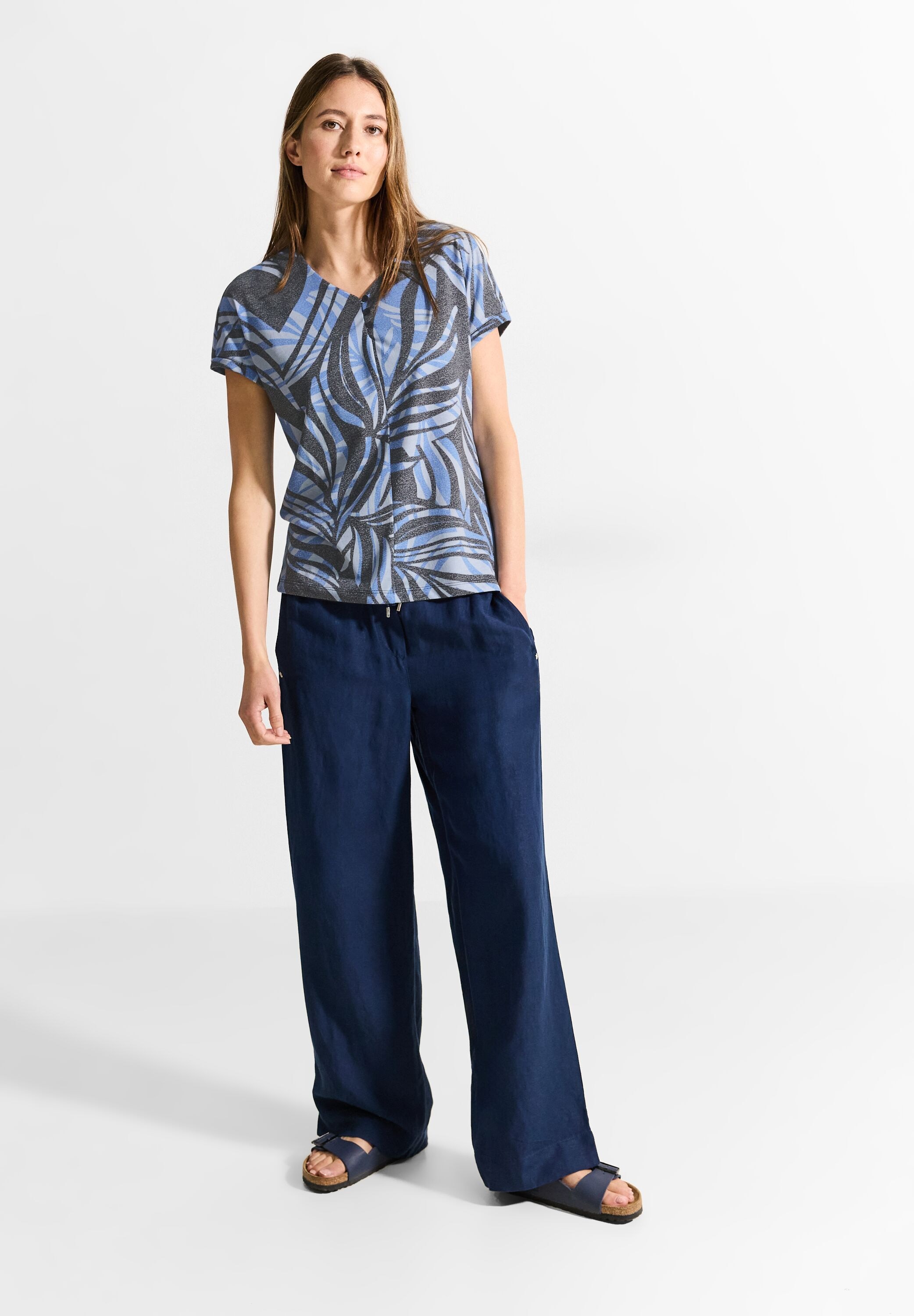 Cecil T-Shirt, mit Burnout-Optik