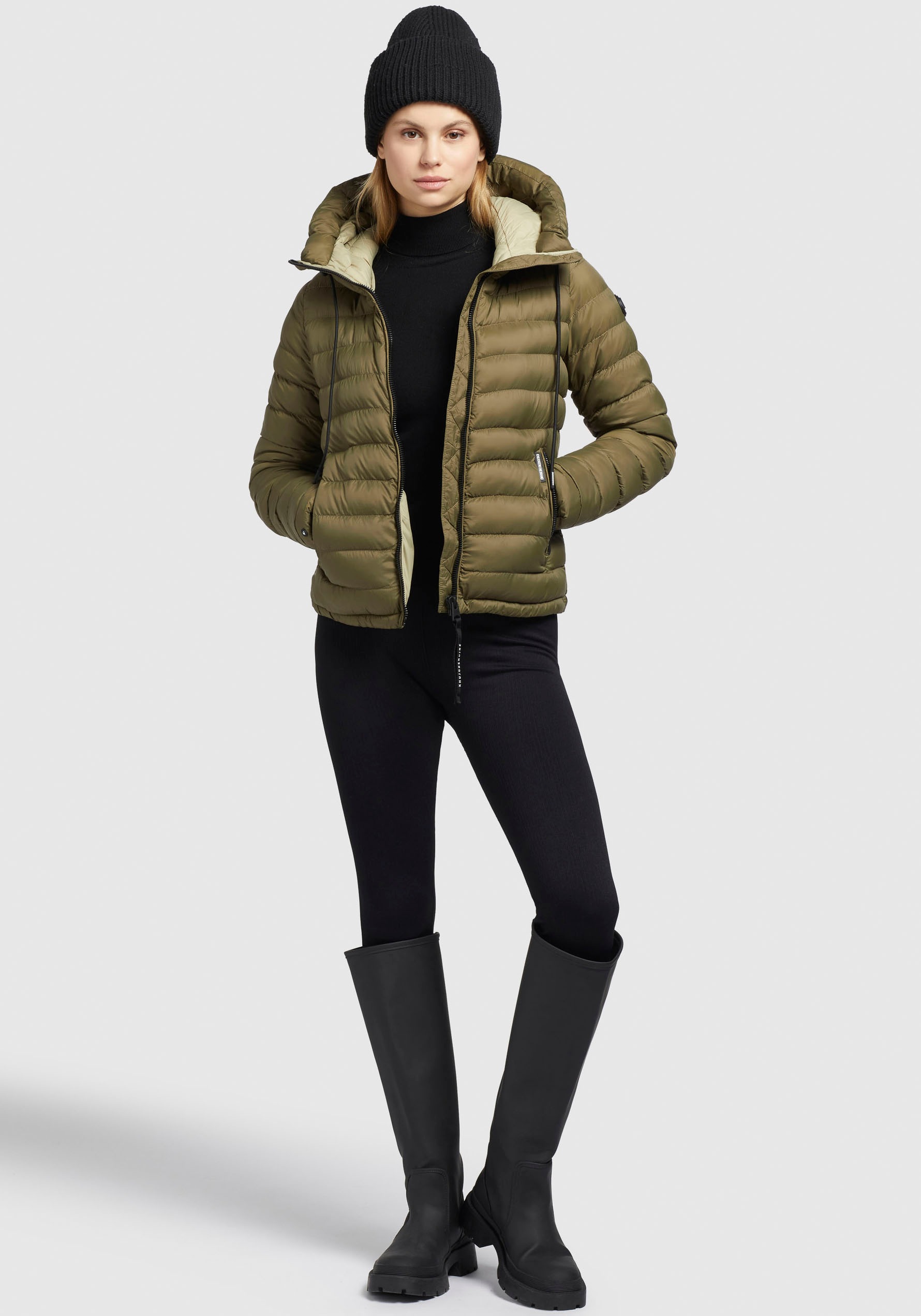 khujo Outdoorjacke »LOVINA5 SOFT«, mit Kapuze