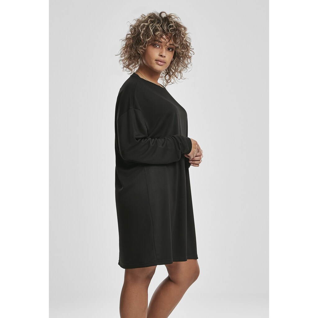 URBAN CLASSICS Jerseykleid »Damen Ladies Modal Terry Crew Dress«, (1 tlg.)