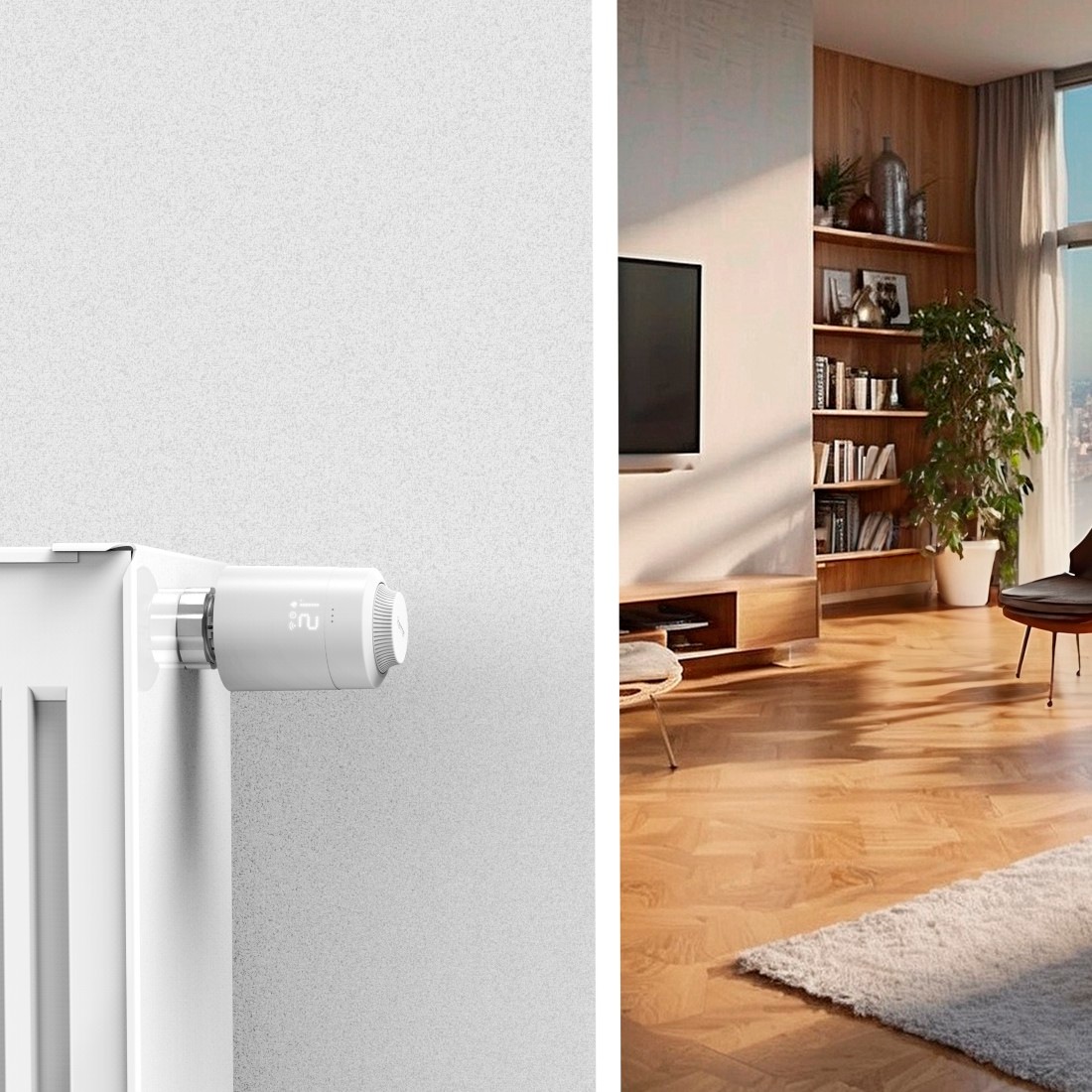 Hama Heizkörperthermostat »Smartes Heizkörperthermostat (Adapter, komp. mit Alexa, Google, Siri)«