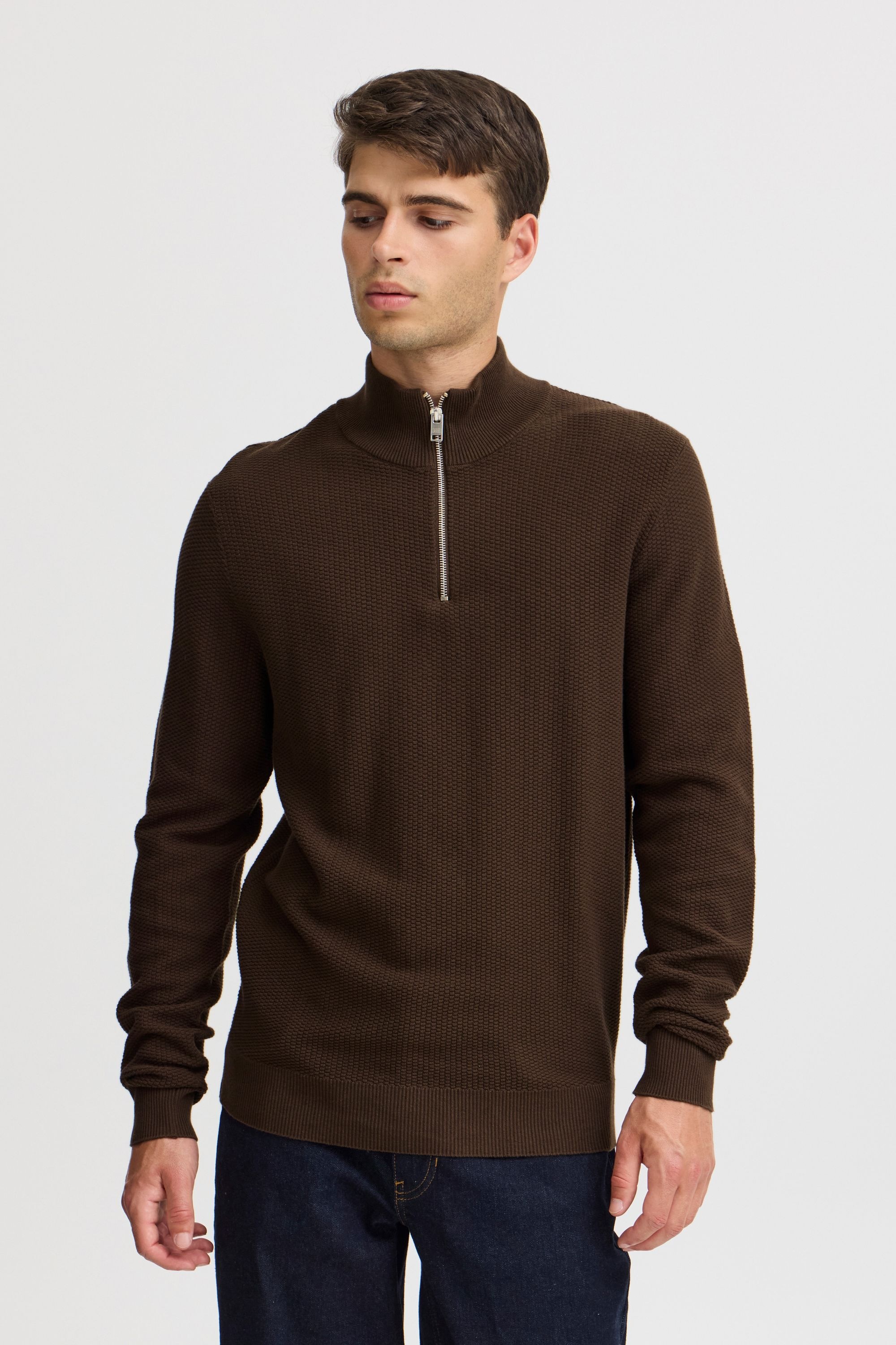 Casual Friday Troyer »Troyer CFKARL 0160 structured halfzip knit«