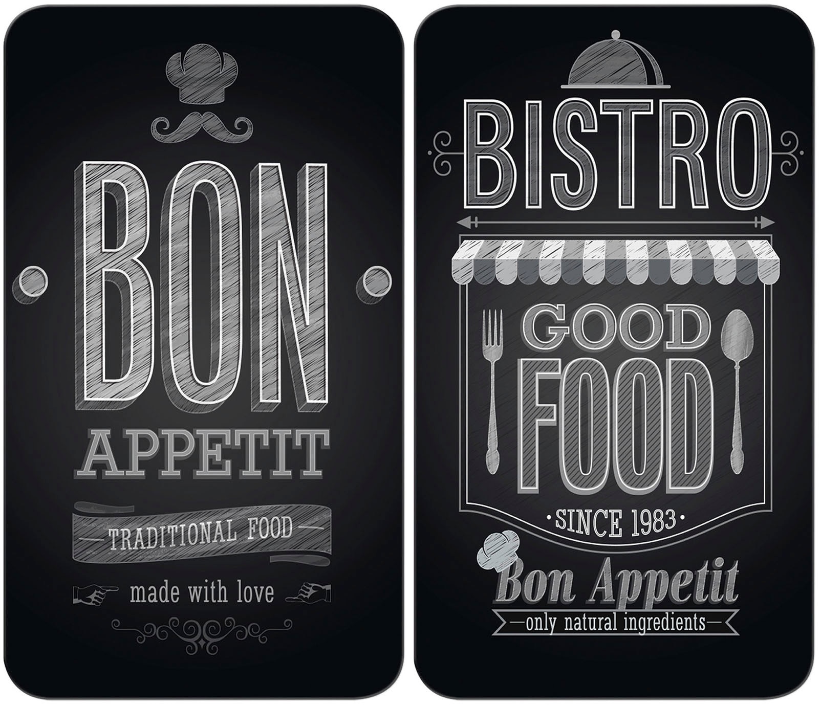 WENKO Herd-Abdeckplatte "Universal Modell Bon Appetit", (Set, 2 tlg.), Herd günstig online kaufen