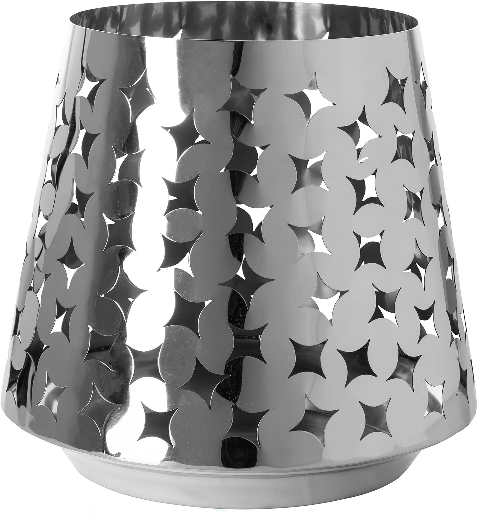 Fink Windlicht »Kerzenhalter LUMA«, (1 St.), aus Edelstahl, mit ausgestanzten Cut-Outs
