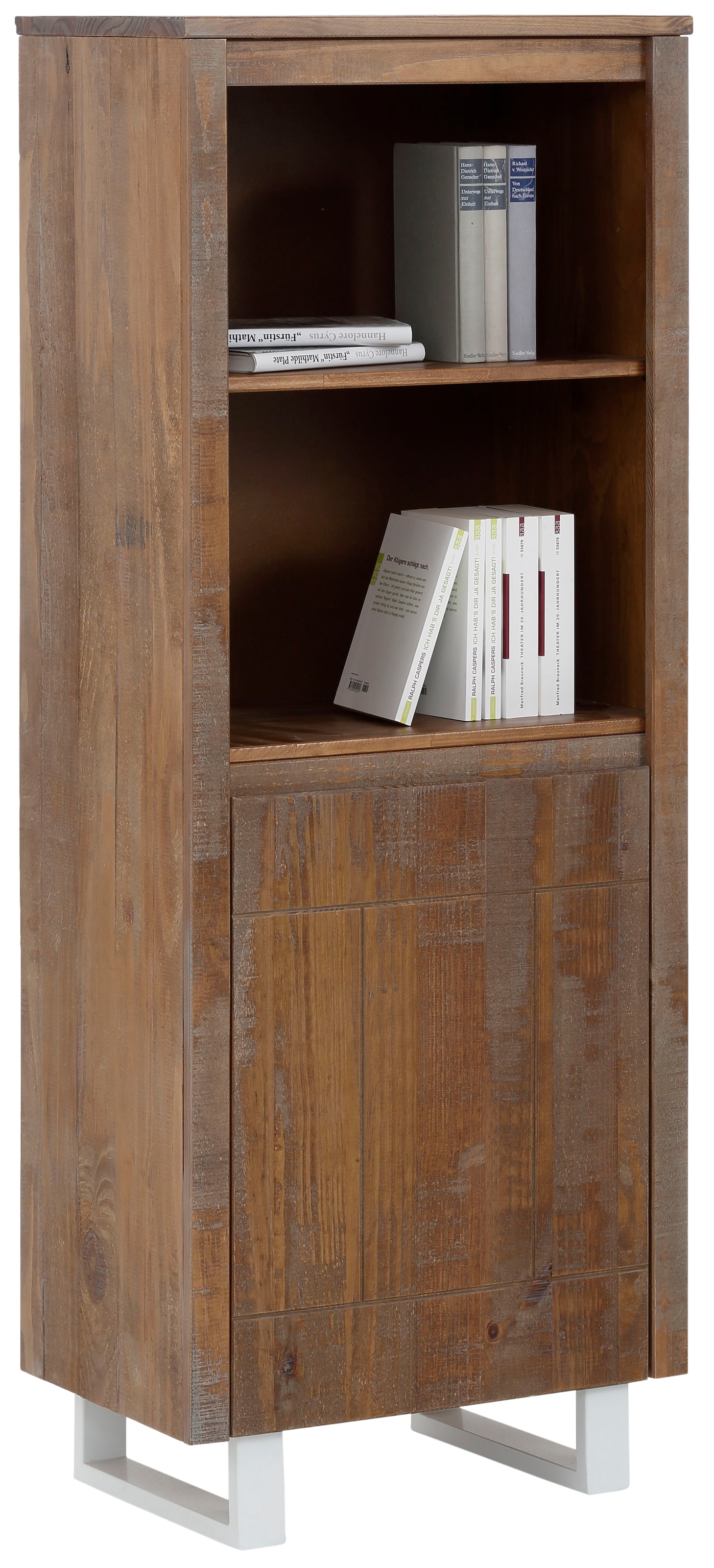 Home affaire Bücherregal »Lagos«, aus schönem massivem Kiefernholz, grifflos,  Breite 55 cm kaufen | BAUR