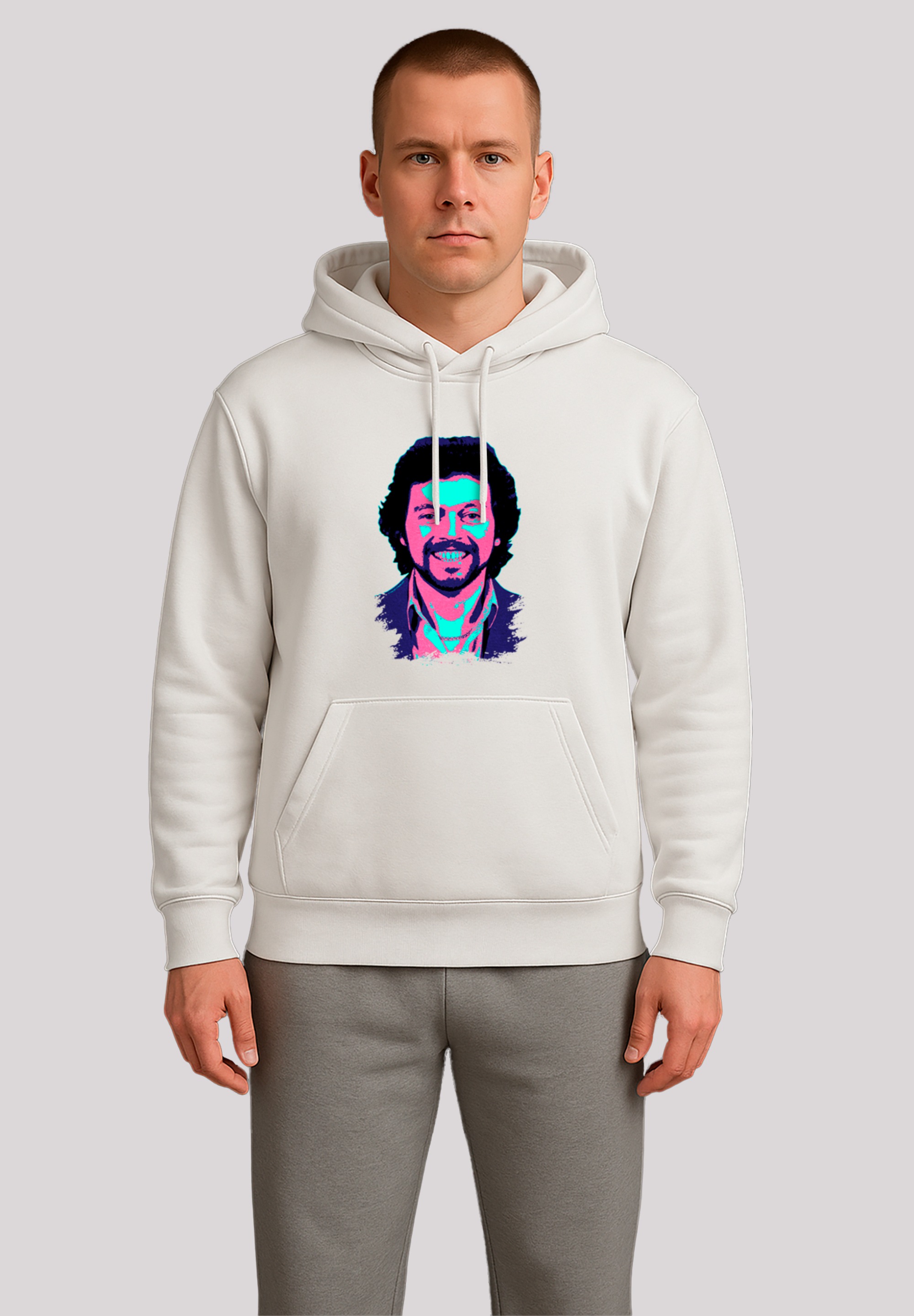 Thumbnail - F4NT4STIC Kapuzenpullover "TV Times Jeremy Beadle 1982 Pop Art" Premium Qualität