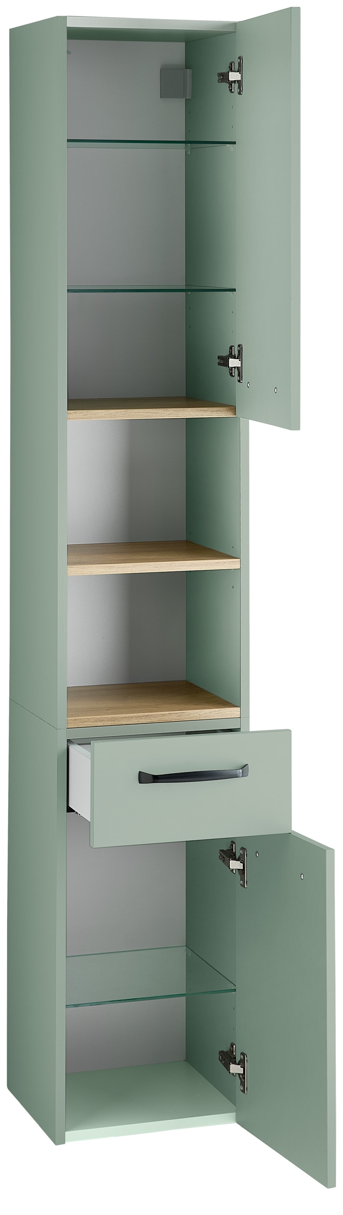 Saphir Badmöbel-Set »Quickset 500, Waschbeckenunterschrank mit Spiegel« 6 Stk. tlg.